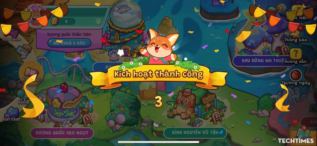 Khi kích hoạt, các chương trình học sẽ mở ra để người dùng khám phá theo phong cách "phiêu lưu".