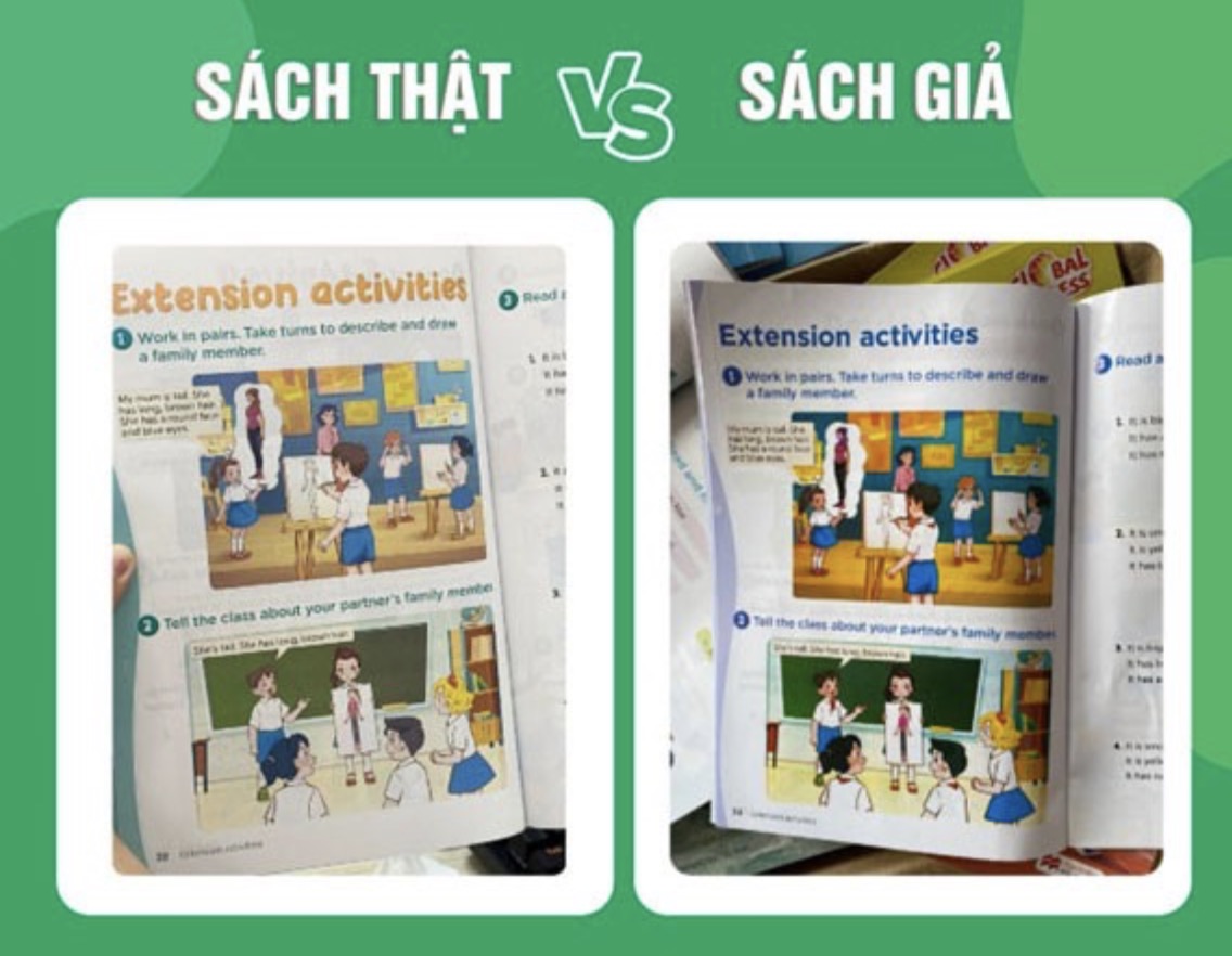 Phân biệt sách giáo khoa thật và giả như thế nào?