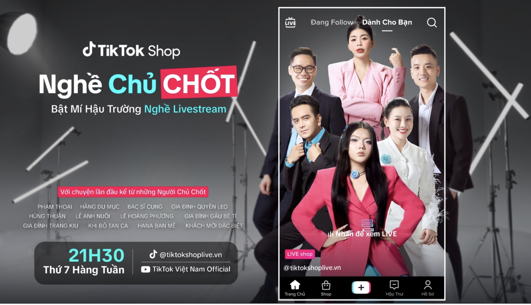 TikTok Shop ra mắt chương trình thực tế "Nghề Chủ Chốt"