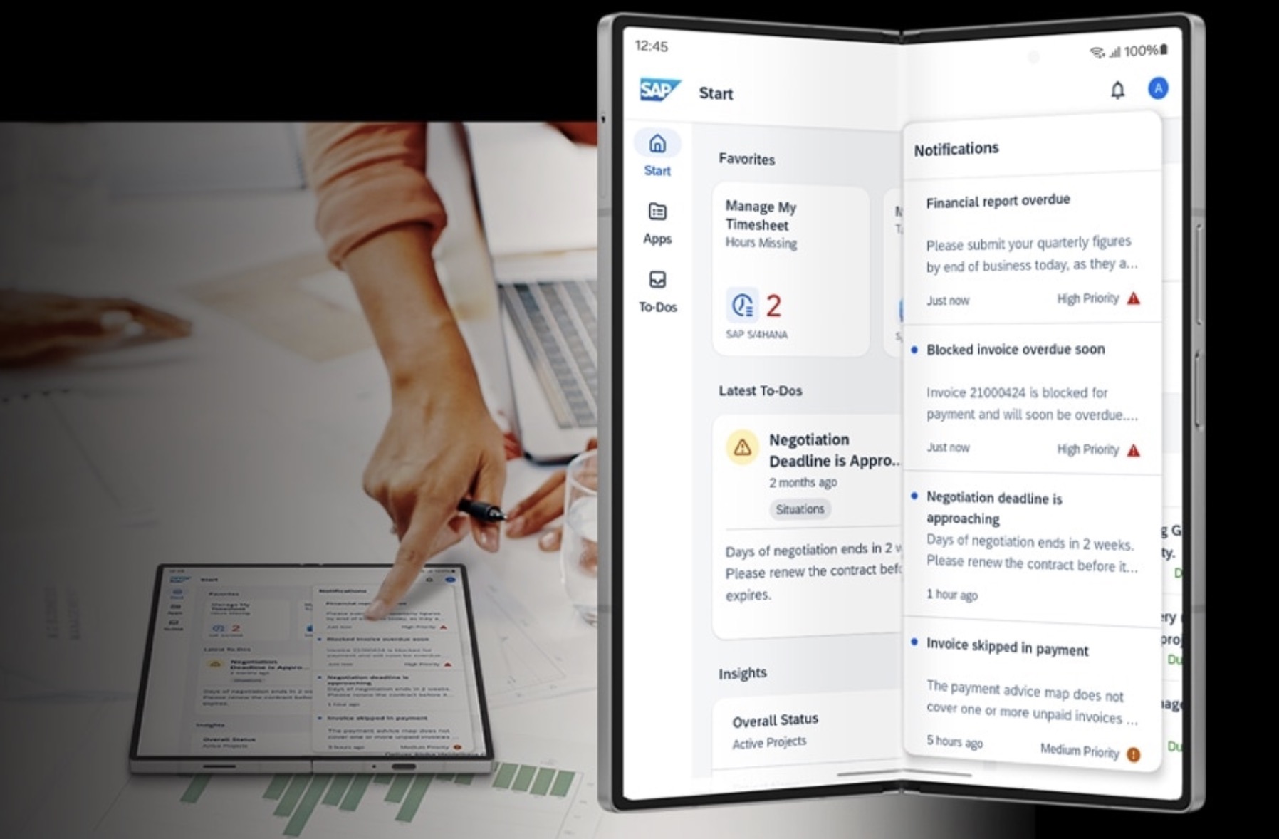 Galaxy Z Fold6 với Galaxy AI giúp gì để công việc kinh doanh hiệu quả? TechTimes Vietnam ứng dụng SAP Mobile Start giờ đây đã có trên Galaxy Z Fold6