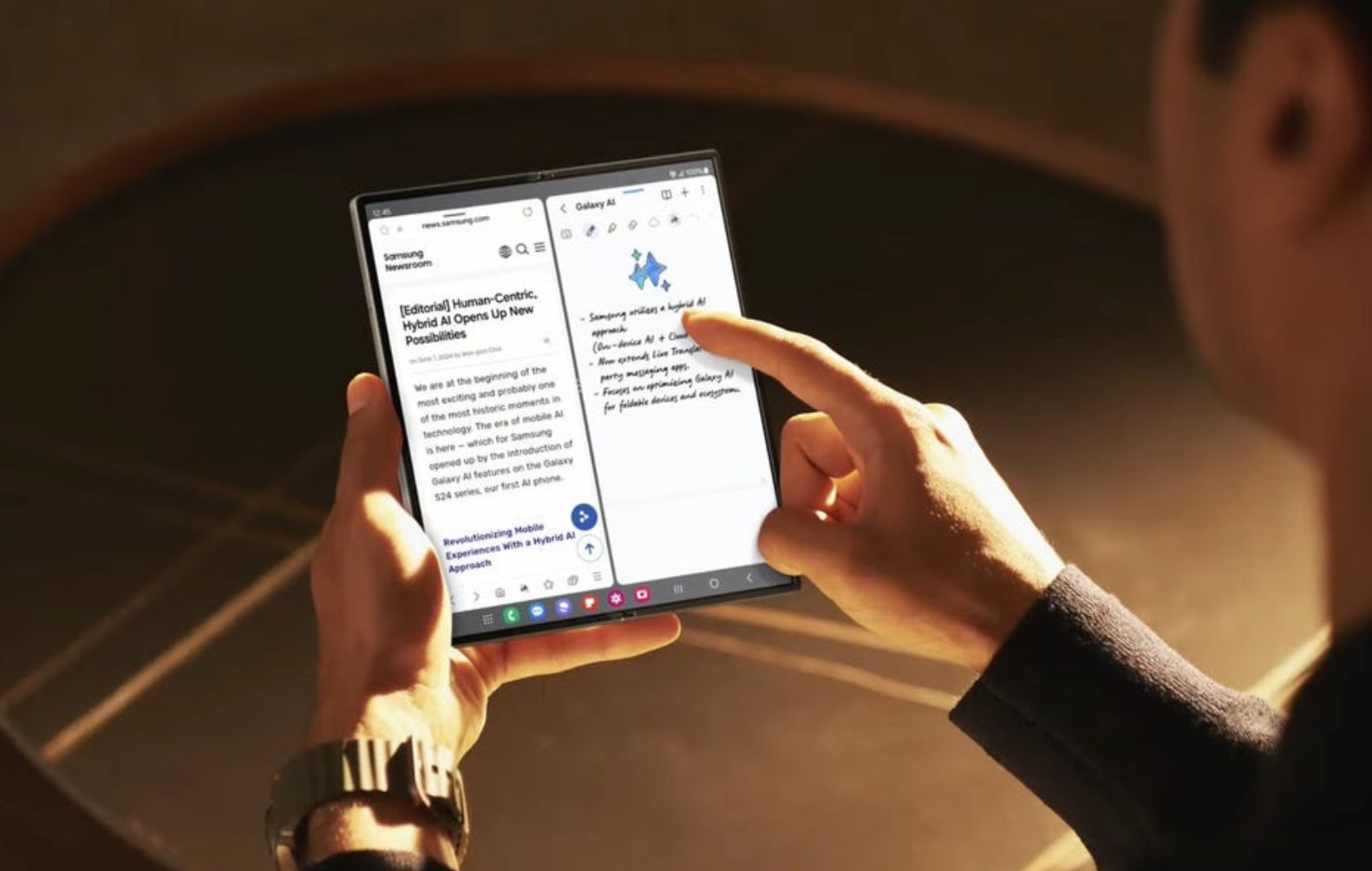 Galaxy Z Fold6 với Galaxy AI giúp gì để công việc kinh doanh hiệu quả? TechTimes Vietnam Galaxy Z Fold6 được trang bị nhiều tính năng AI mạnh mẽ, giúp nâng cao hiệu suất công việc của người dùng.