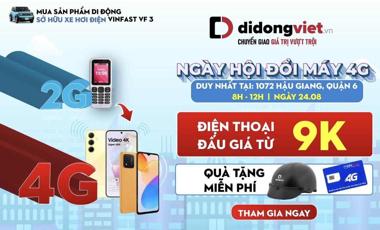 Di Động Việt công bố chương trình "Ngày hội đổi máy 4G"