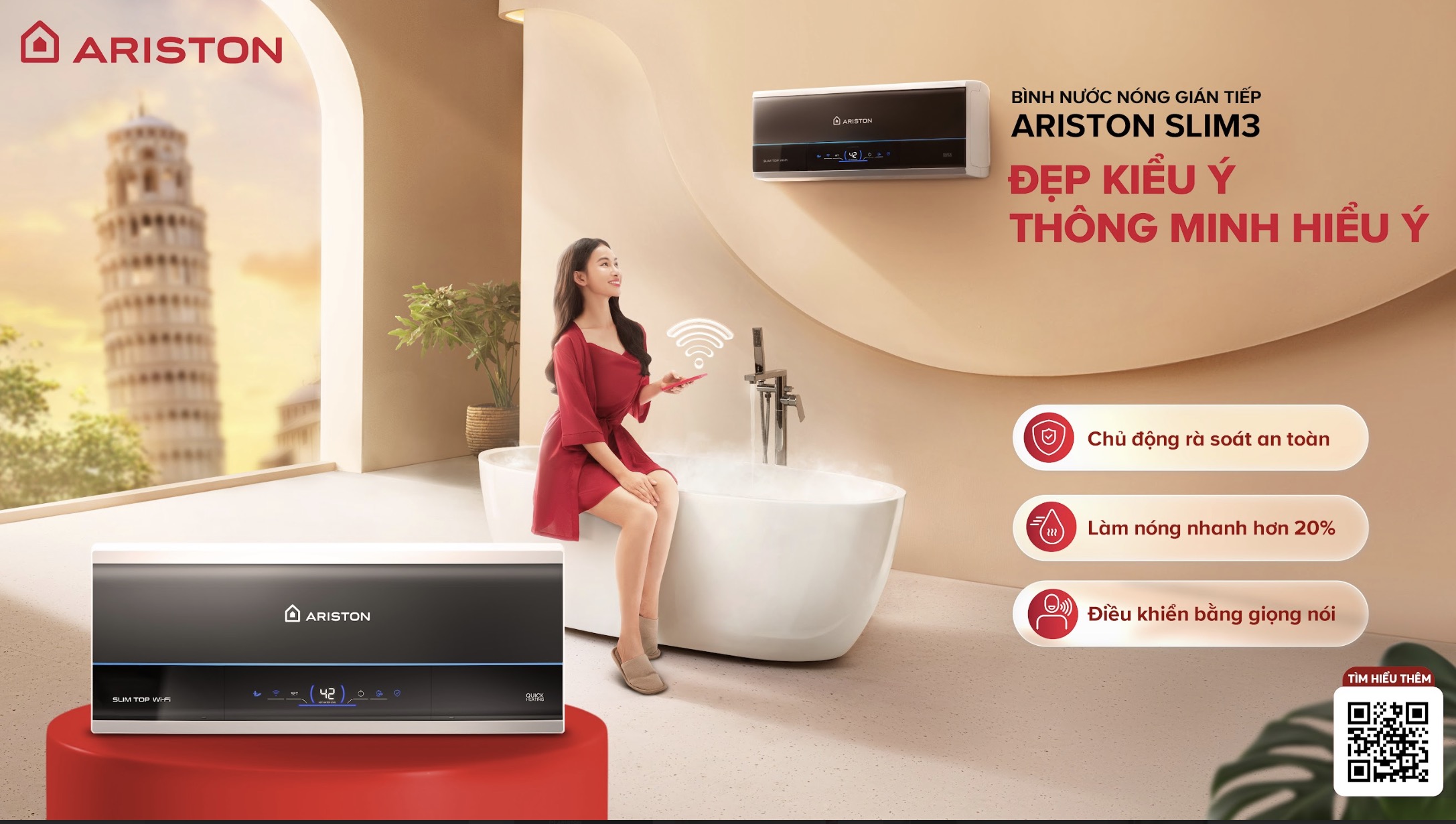 image 11 TechTimes Vietnam Ariston Slim3: Bình nước nóng gián tiếp 'đẹp kiểu Ý'