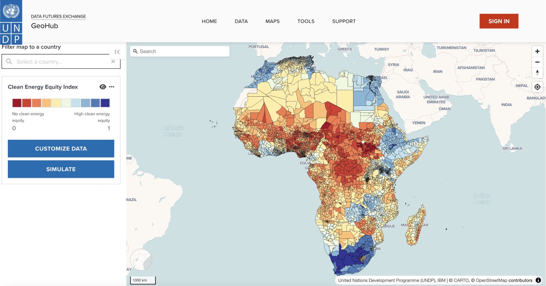IBM và UNDP ra mắt mô hình AI trên nền tảng GeoHub