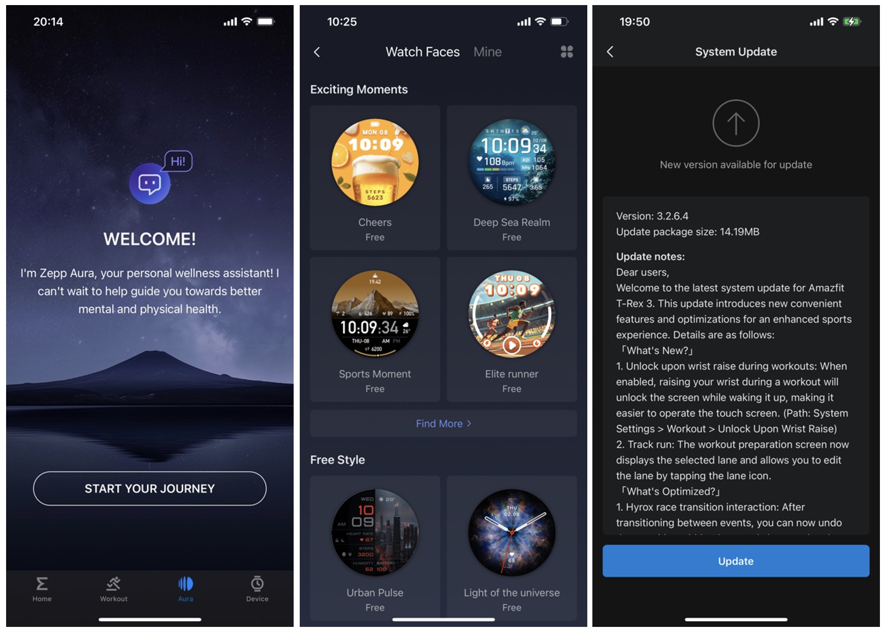 Amazfit T-Rex 3 không sử dụng hệ điều hành Wear OS mà thay vào đó chạy trên ZeppOS 4, một hệ điều hành độc quyền của hãng