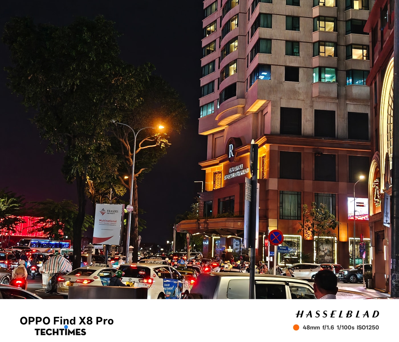 Trong khi đó, ở điều kiện thiếu sáng và chụp đêm, Find X8 Pro có khả năng xử lý ánh sáng yếu một cách ấn tượng. Night Mode tự động cân bằng các nguồn sáng và giảm nhiễu, giữ cho hình ảnh rõ ràng và sắc nét. Đặc biệt, chế độ này không yêu cầu người dùng giữ máy quá lâu, giảm thiểu hiện tượng rung lắc.