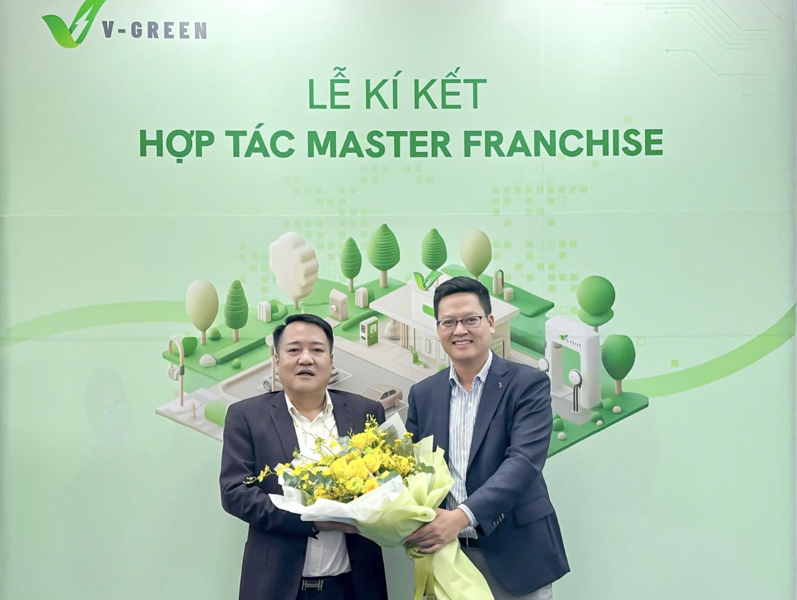 V-GREEN và Vasia hợp tác triển khai trạm sạc nhượng quyền tại Bắc Ninh