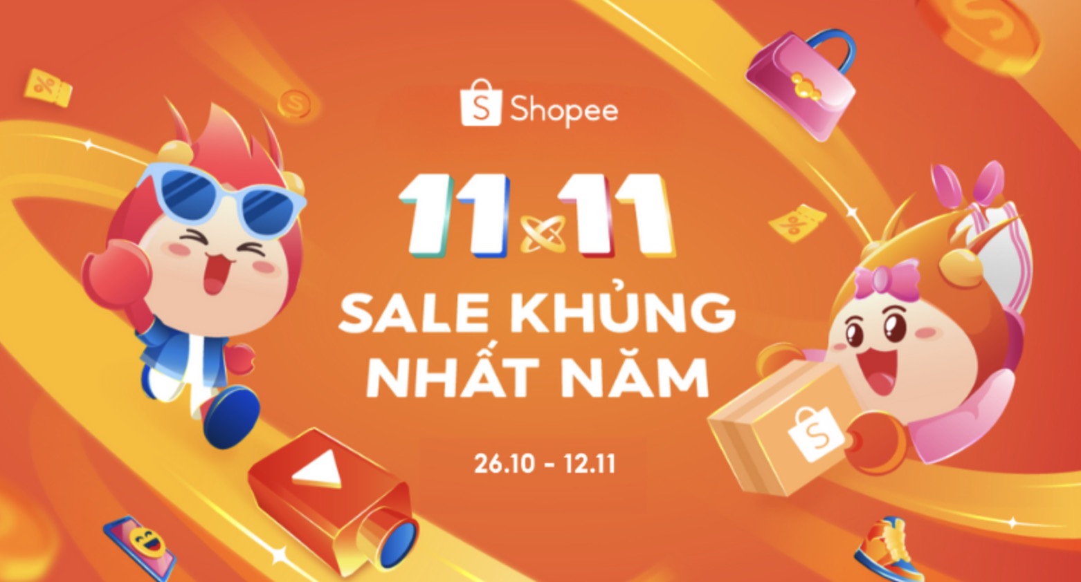 Shopee 11.11 Siêu Sự Kiện Mua Sắm: Nhiều ưu đãi và livestream hấp dẫn