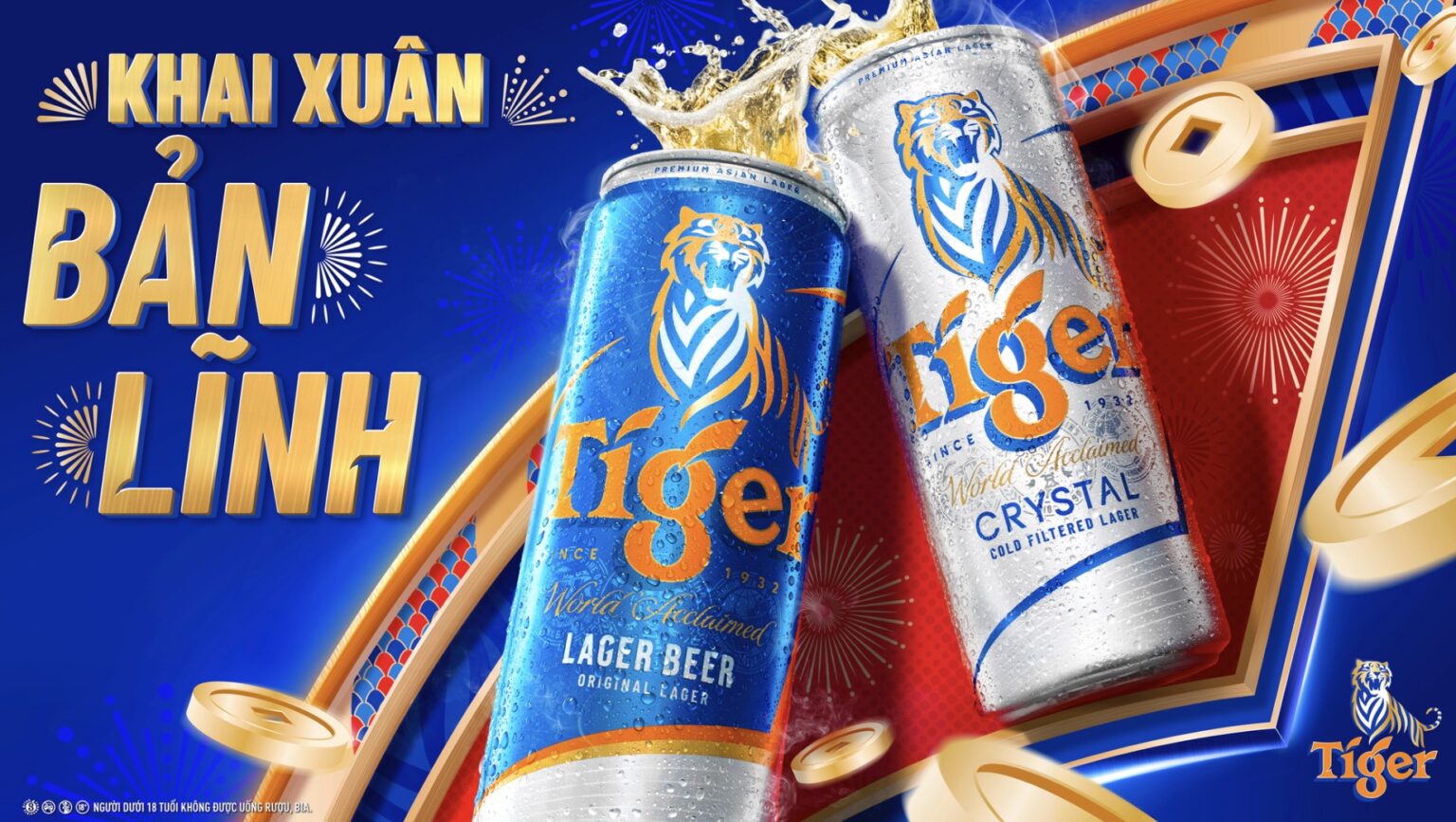 Tiger Beer thay đổi diện mạo mới, khai Xuân bản lĩnh