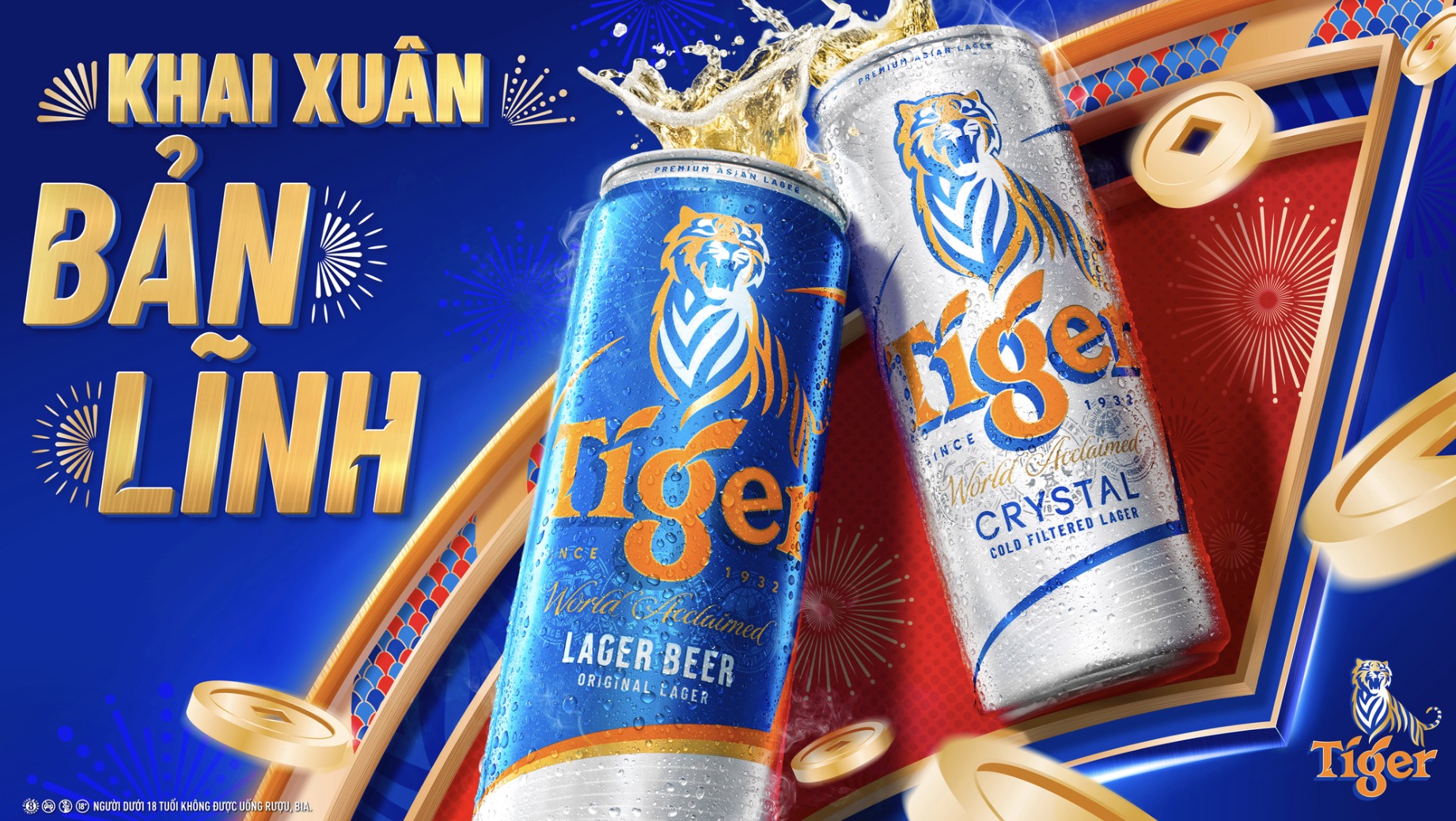 Tiger Beer thay đổi diện mạo mới, khai Xuân bản lĩnh