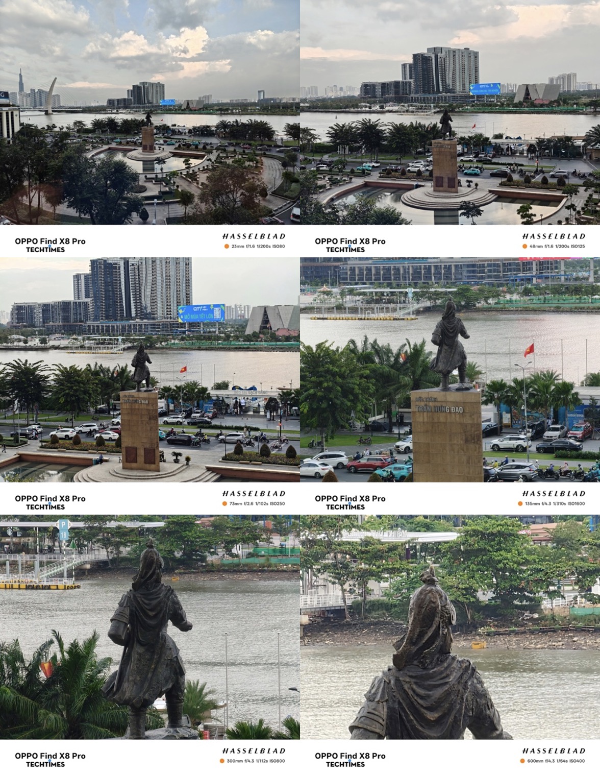 Thử nghiệm khả năng zoom từ 0.6x đến 120x của OPPO Find X8 Pro.