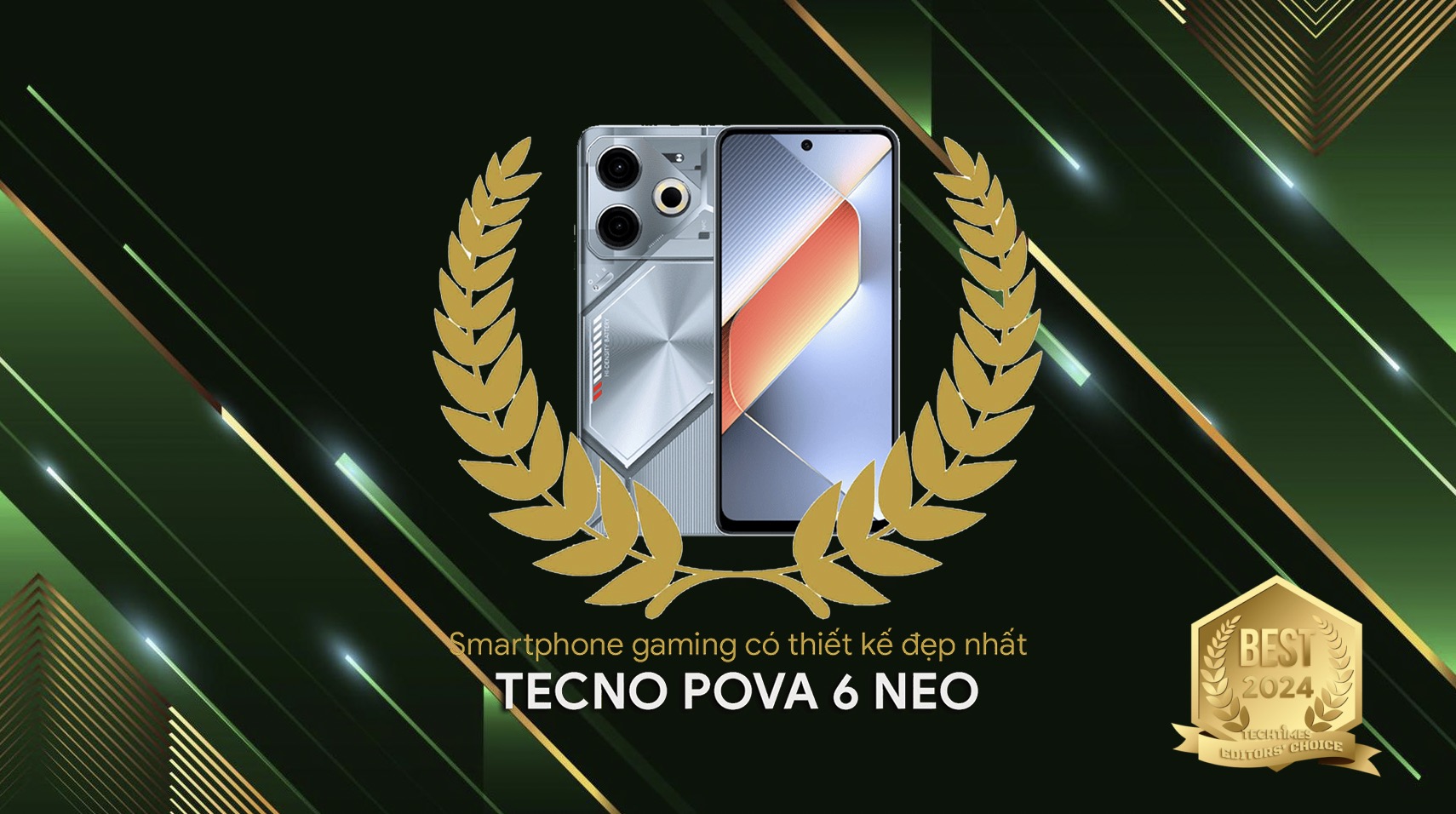 TechTimes Editors' Choice 2024: TECNO POVA 6 Neo - Smartphone gaming có thiết kế đẹp nhất