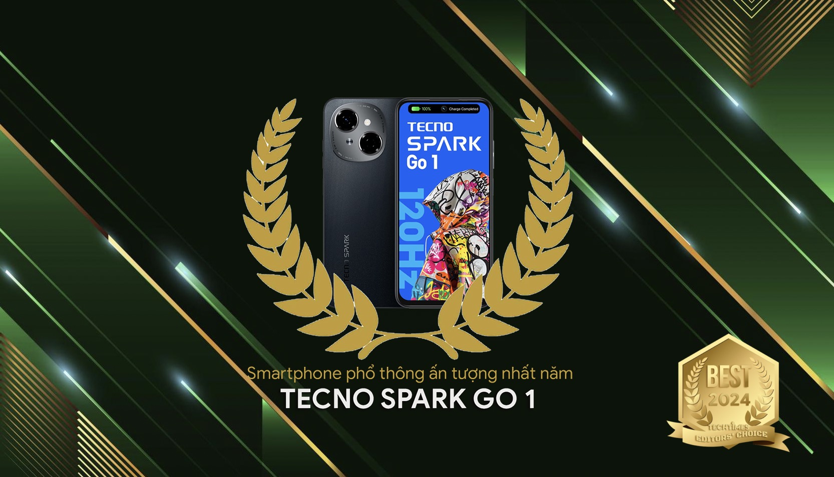 TechTimes Editors' Choice 2024: TECNO Spark Go 1 - Smartphone phổ thông ấn tượng nhất năm