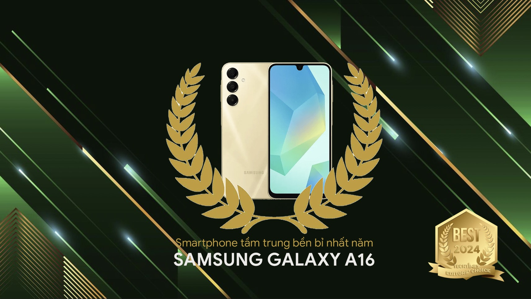 TechTimes Editors' Choice 2024: Samsung Galaxy A16 - Smartphone tầm trung bền bỉ nhất