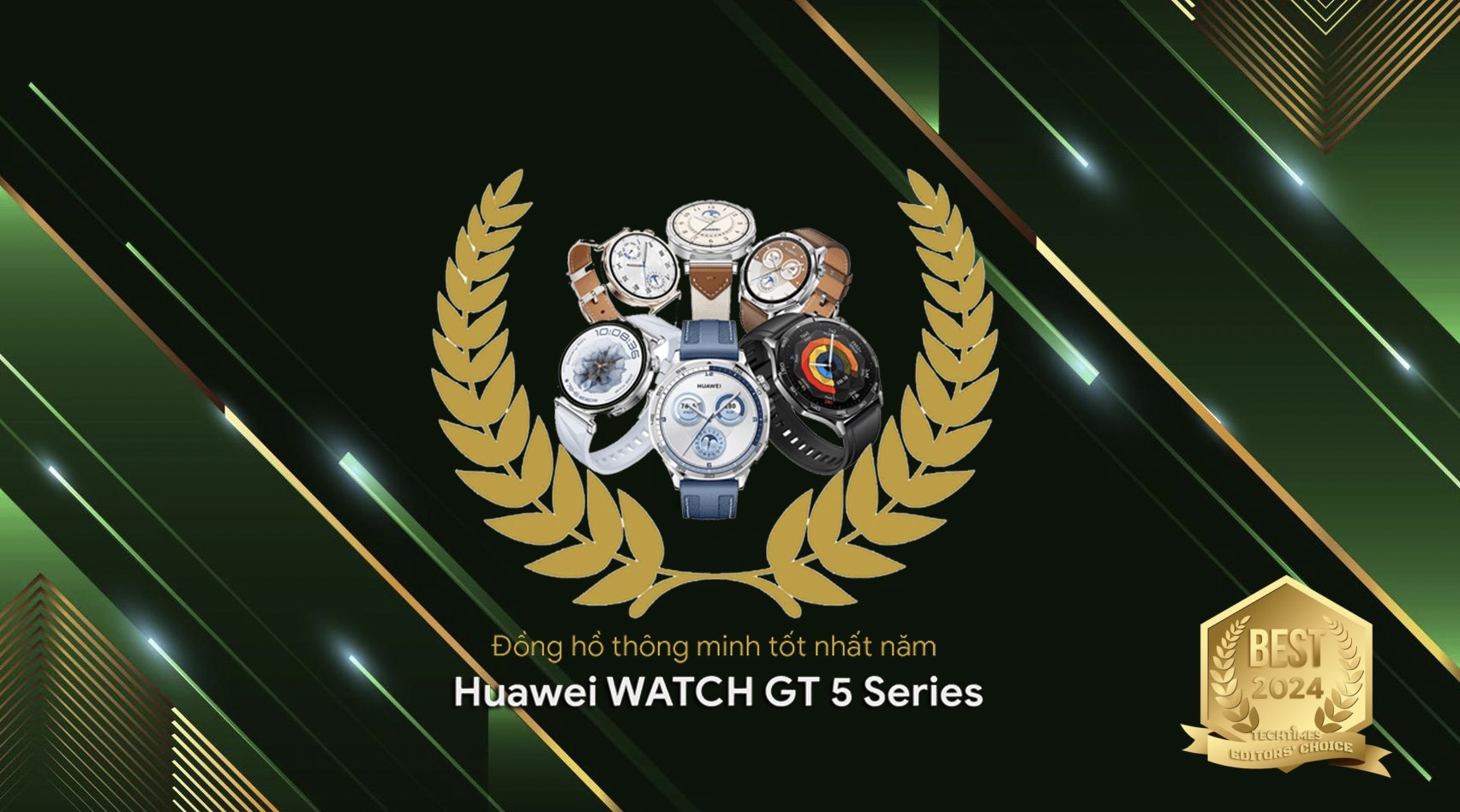 TechTimes Editors' Choice 2024: Huawei WATCH GT 5 Series - Smartwatch tốt nhất năm