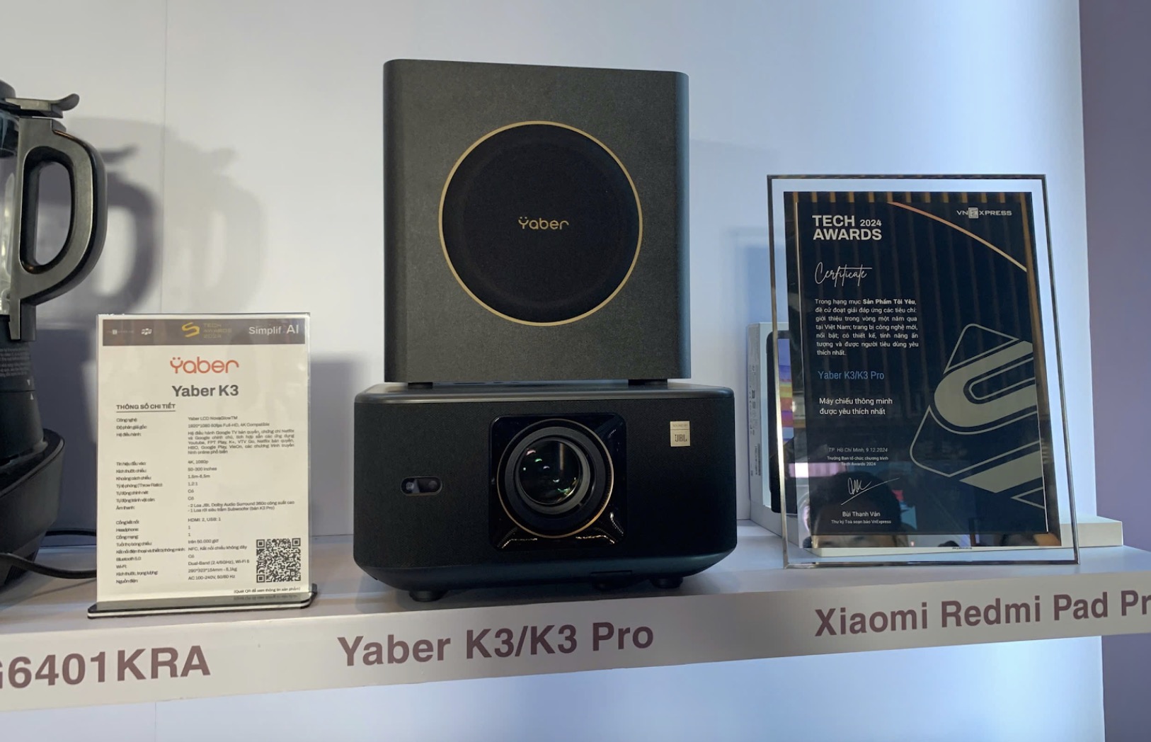 Yaber K3/ K3 Pro trưng bày tại Tech Award 2024