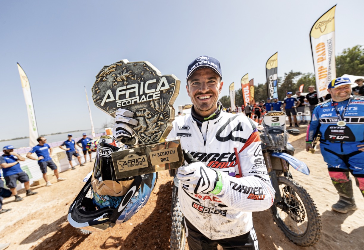 Jacopo Cerutti đăng quang Africa Eco Race 2025, Aprilia Tuareg Rally ghi dấu ấn lớn