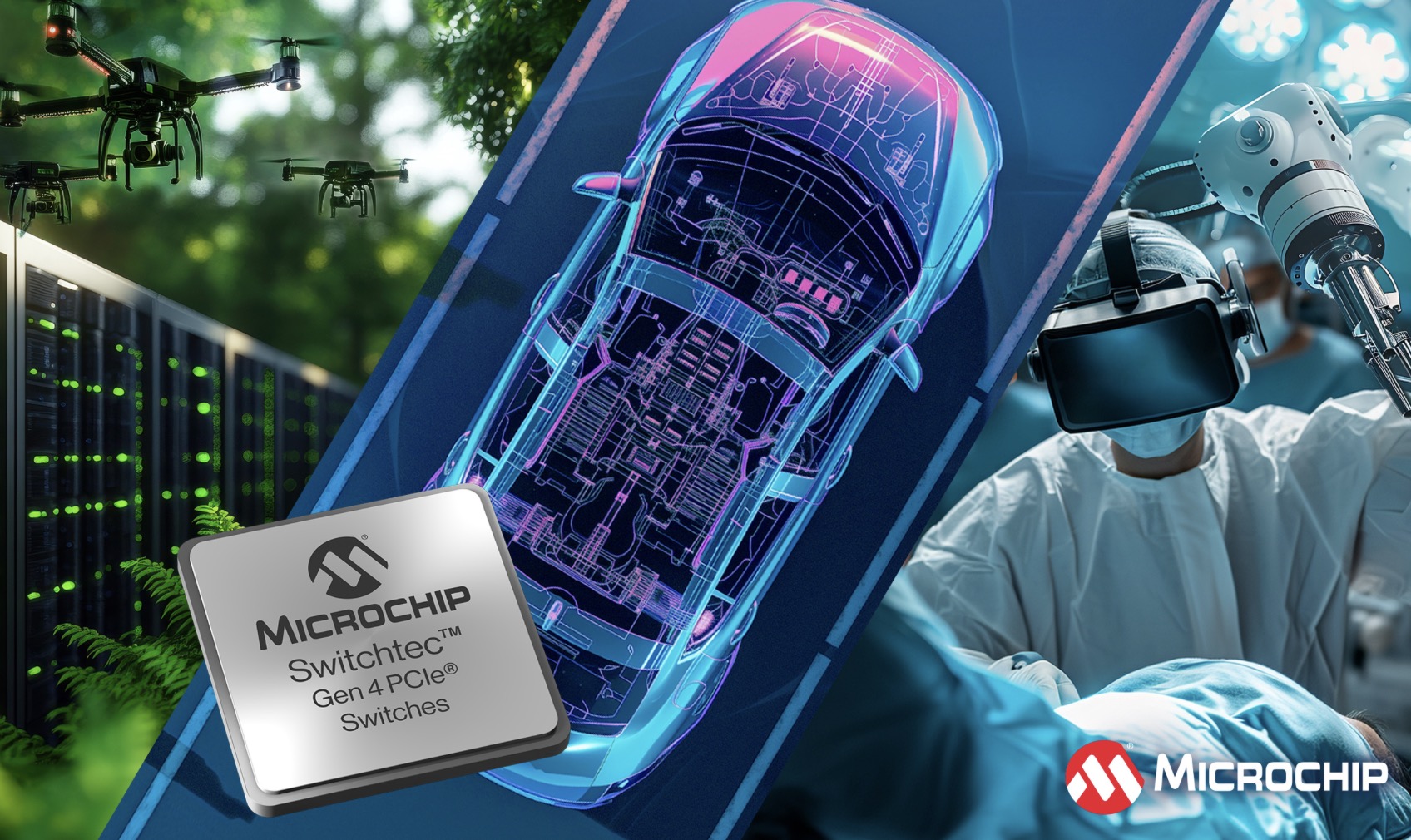 Microchip ra mắt thiết bị chuyển mạch PCIe Gen 4.0 cho điện toán nhúng và ô tô