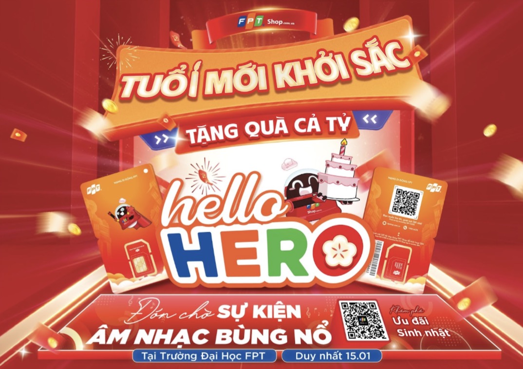 SIM FPT tròn 1 tuổi: Tri ân khách hàng với chuỗi ưu đãi hấp dẫn và học bổng giá trị