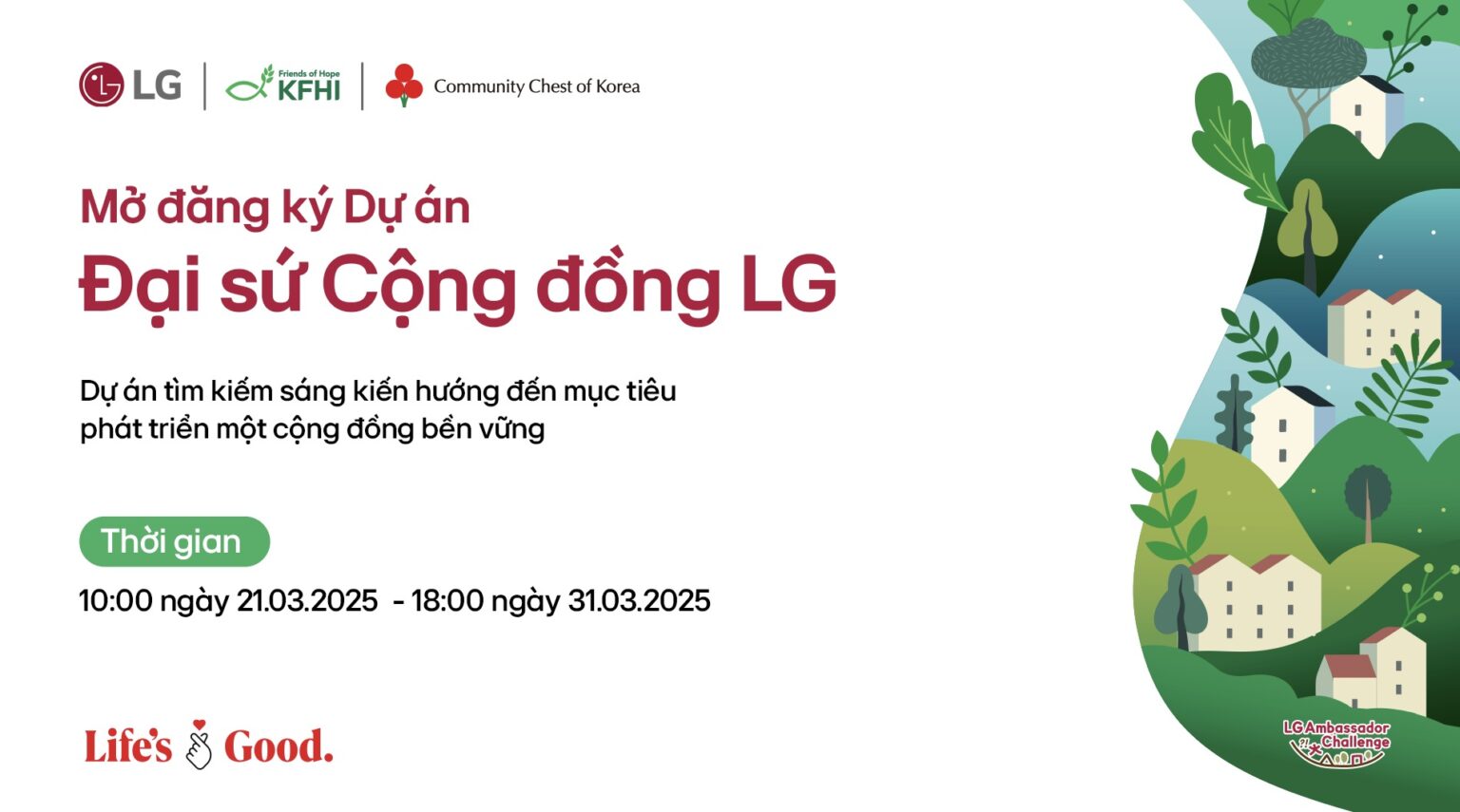 LG khởi động “Đại sứ Cộng đồng 2025” tại Việt Nam hướng tới phát triển bền vững