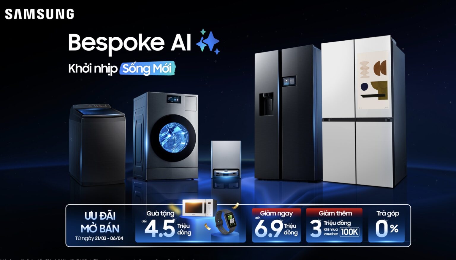 Samsung ra mắt tầm nhìn “Ngôi nhà AI” tại sự kiện “Chào mừng đến với Bespoke AI” Samsung ra mắt tầm nhìn "Ngôi nhà AI" tại sự kiện "Chào mừng đến với Bespoke AI"