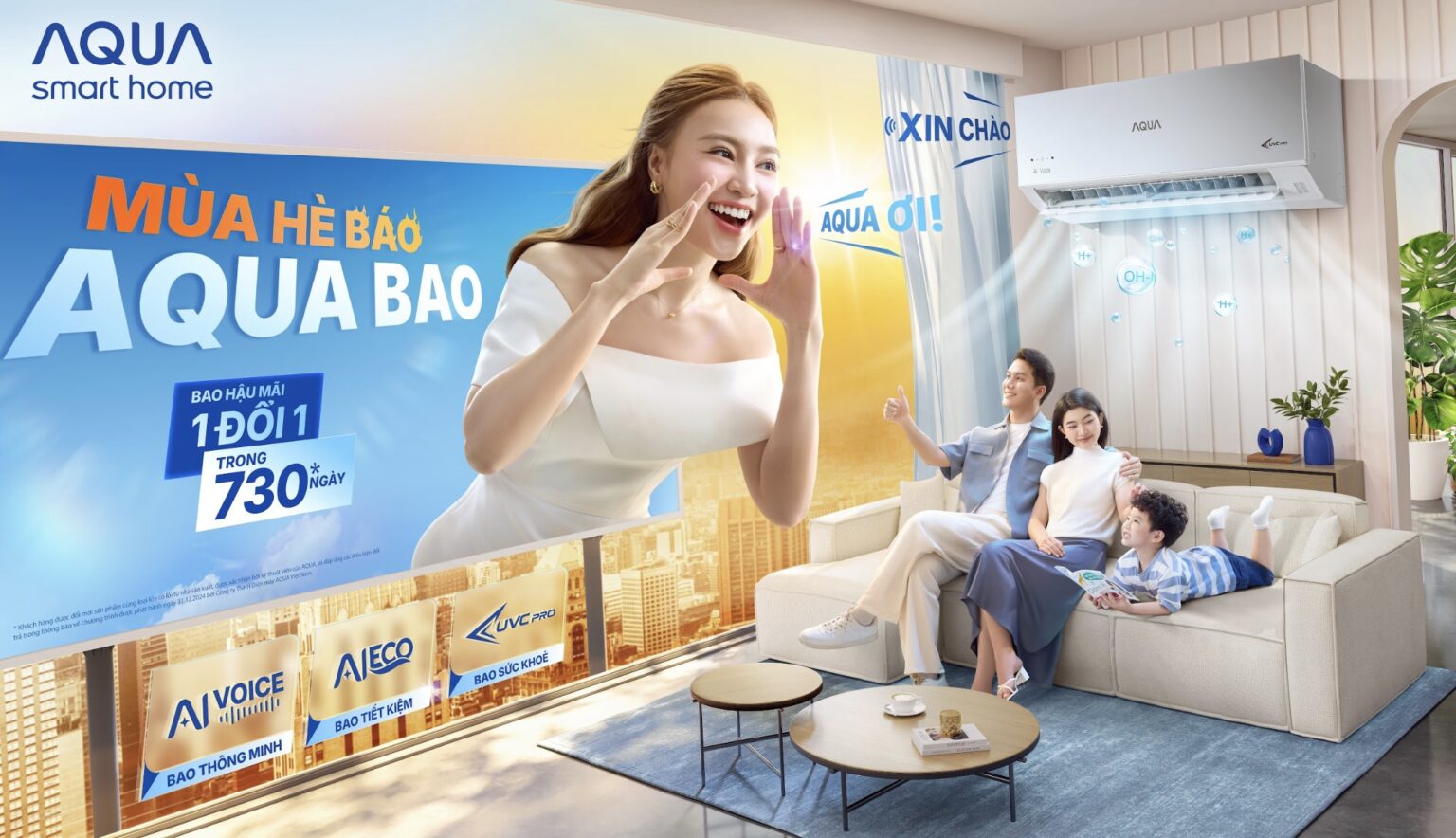 AQUA tung ưu đãi hấp dẫn cho điều hòa điều khiển bằng tiếng Việt UV VOICE 2025 AQUA tung ưu đãi hấp dẫn cho điều hòa điều khiển bằng tiếng Việt UV VOICE 2025