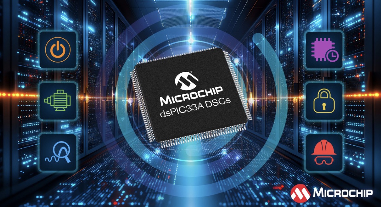 Microchip ra mắt bộ điều khiển tín hiệu số DSC dsPIC33A mới nhằm tăng độ chính xác