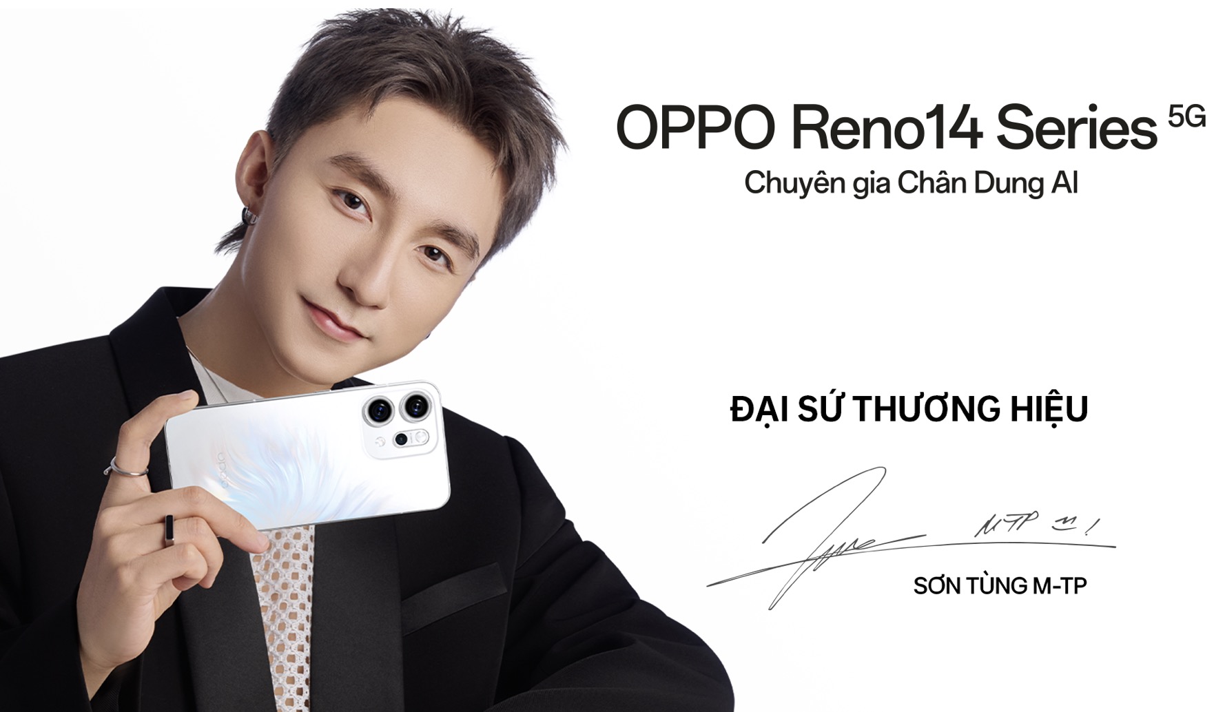 Sơn Tùng M-TP trở thành đại sứ thương hiệu cho OPPO Reno14 Series – Chuyên gia chân dung AI