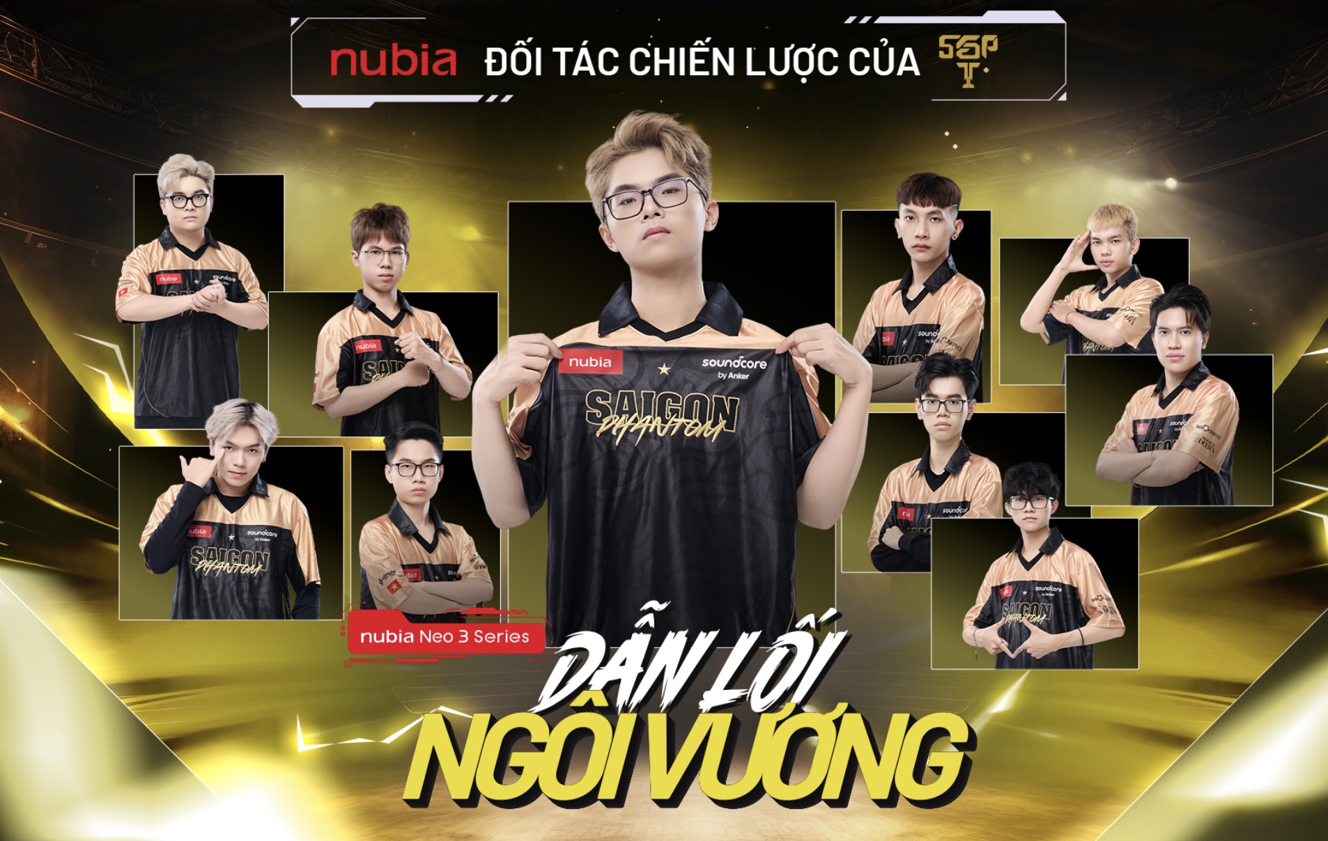Thương hiệu nubia bắt tay Saigon Phantom: Đồng hành phát triển eSports Việt với NEO 3 GT 5G