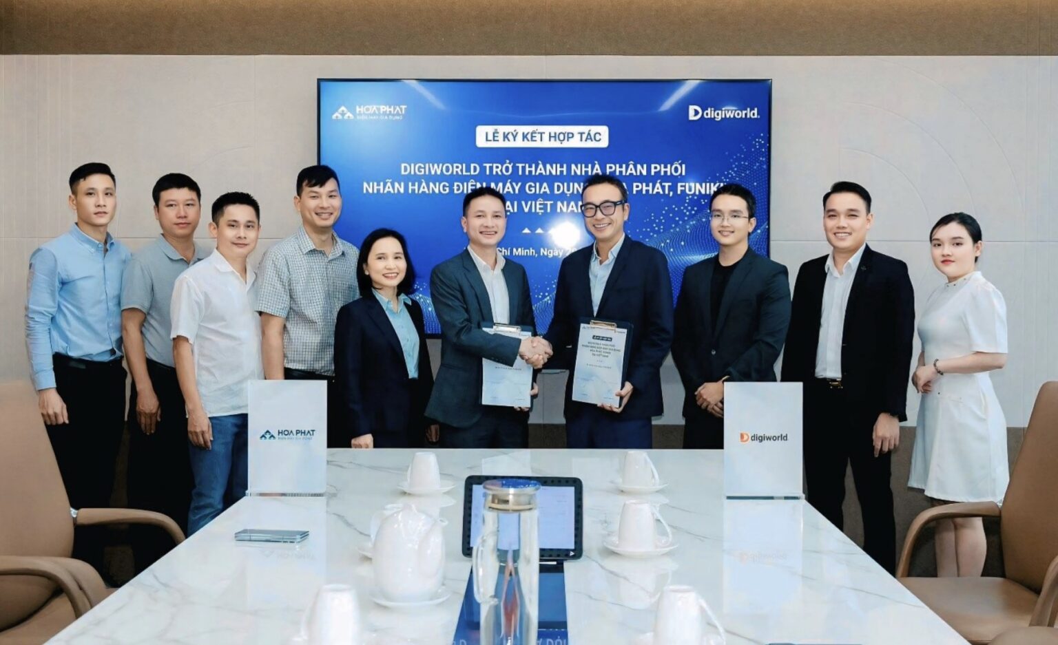 Digiworld trở thành nhà phân phối toàn quốc các sản phẩm điện máy Hòa Phát và Funiki