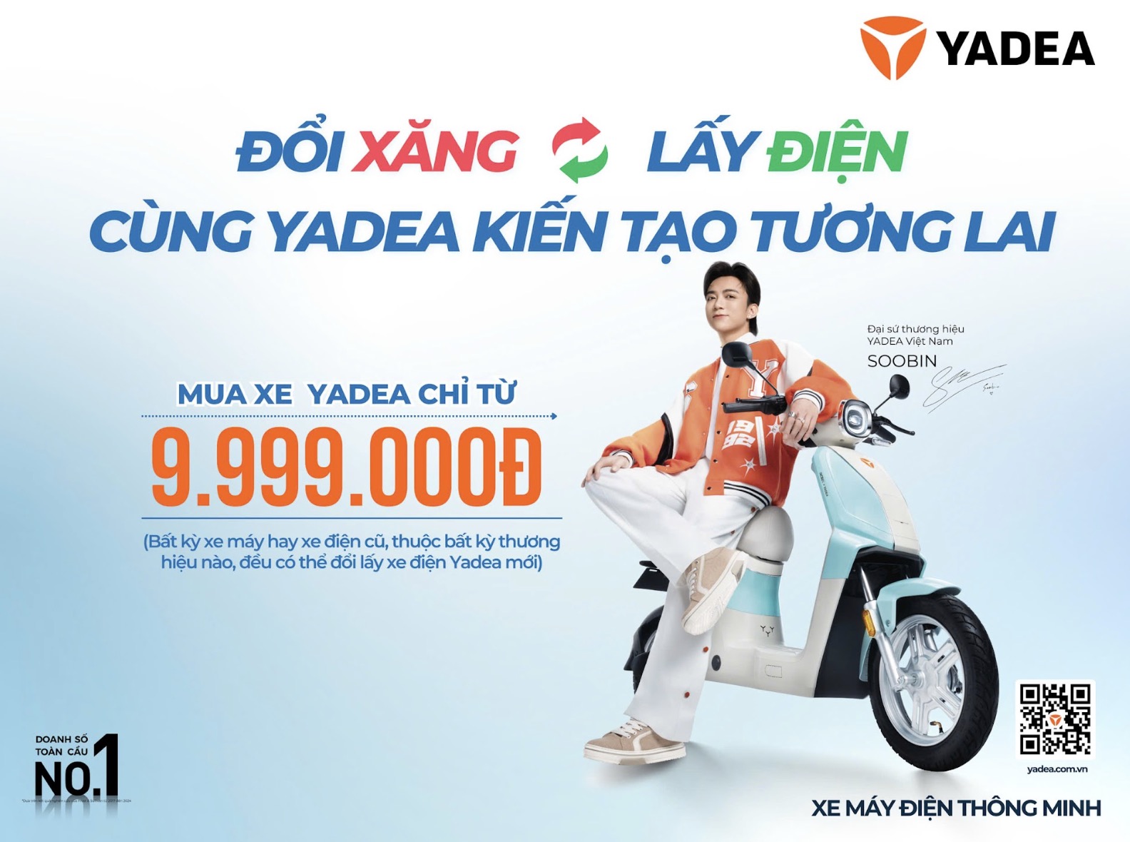 Yadea phát động chương trình “Đổi xăng lấy điện” đồng hành cùng giao thông xanh tại Việt Nam