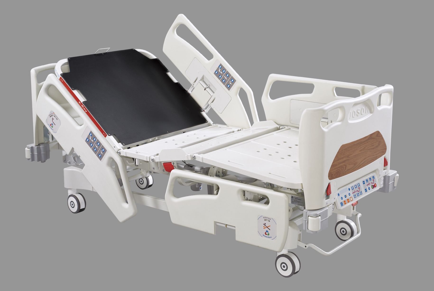 Joson-Care Enterprise Co., Ltd. cung cấp giường bệnh y tế (điện/thủ công) và giường chăm sóc tại nhà, đạt chứng nhận ISO 9001, ISO 13485, FDA, CE và MDR. Điểm nổi bật là giường bệnh thông minh tích hợp giám sát sinh lý (nhịp tim, huyết áp, chuyển động) và tự động hóa, hỗ trợ cả bệnh nhân và nhân viên y tế.