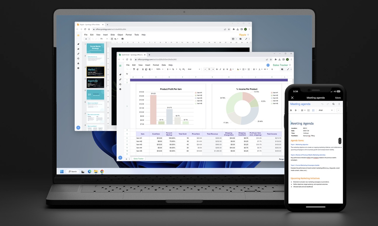 Synology nâng cấp Office Suite với AI: Tối ưu năng suất và bảo mật dữ liệu trên đám mây riêng