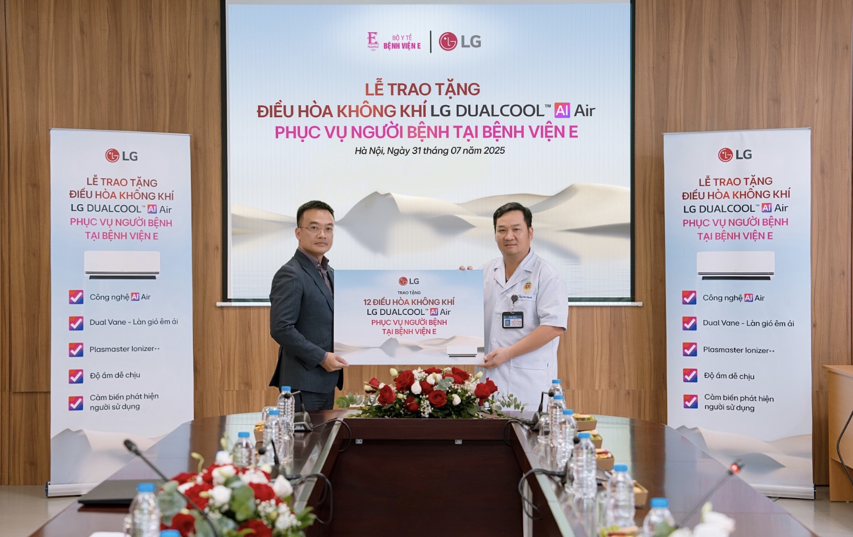 LG Việt Nam trang bị điều hòa tích hợp AI cho Bệnh viện E, góp phần cải thiện môi trường điều trị