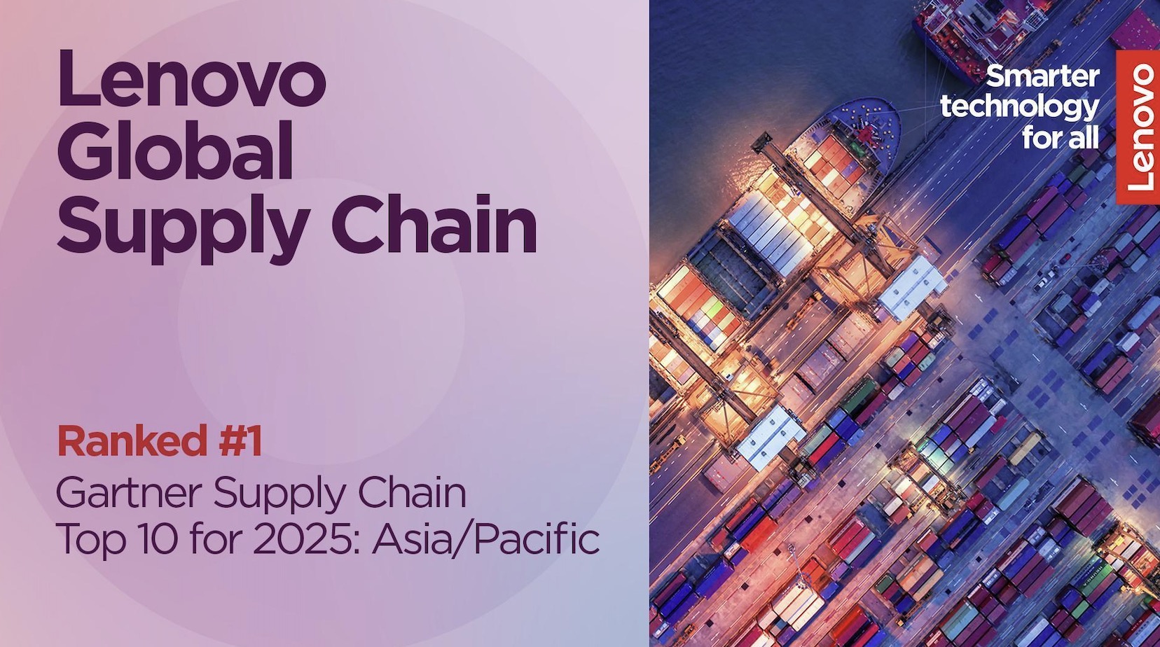 Lenovo tiếp tục dẫn đầu bảng xếp hạng chuỗi cung ứng châu Á – Thái Bình Dương năm 2025
