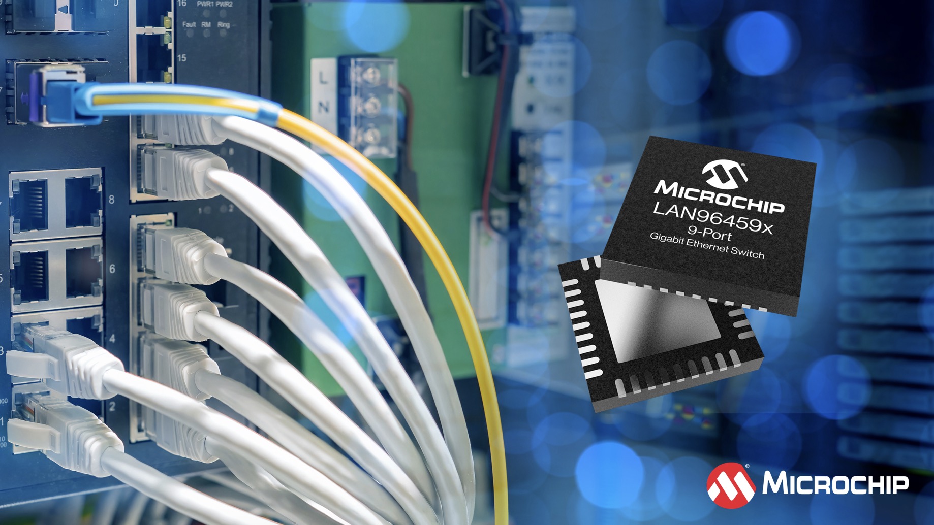 Microchip ra mắt switch LAN9645xF/S tích hợp TSN, AVB và tính năng dự phòng cho mạng công nghiệp