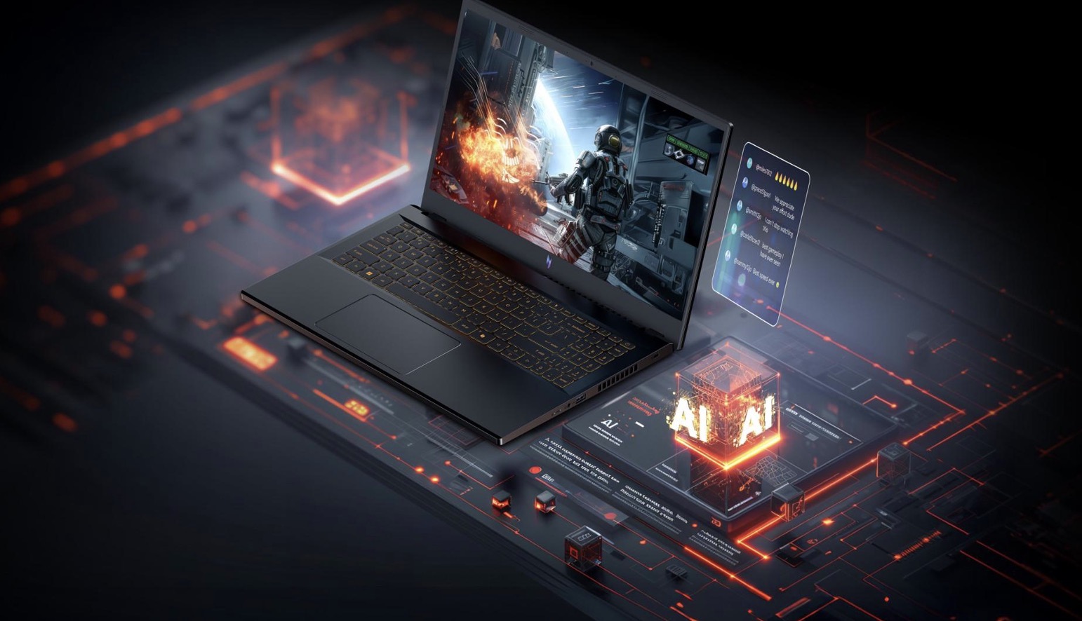 Acer Nitro V 15 ProPanel đại diện cho dòng laptop gaming AI phổ thông TechTimes Vietnam Laptop gaming AI là xu hướng mới