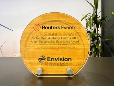 Envision Energy duoc vinh danh voi giai thuong quotUng dung TechTimes Vietnam Envision Energy được vinh danh với giải thưởng "Ứng dụng AI vì tính bền vững xuất sắc" tại Giải thưởng phát triển bền vững toàn cầu Reuters 2025