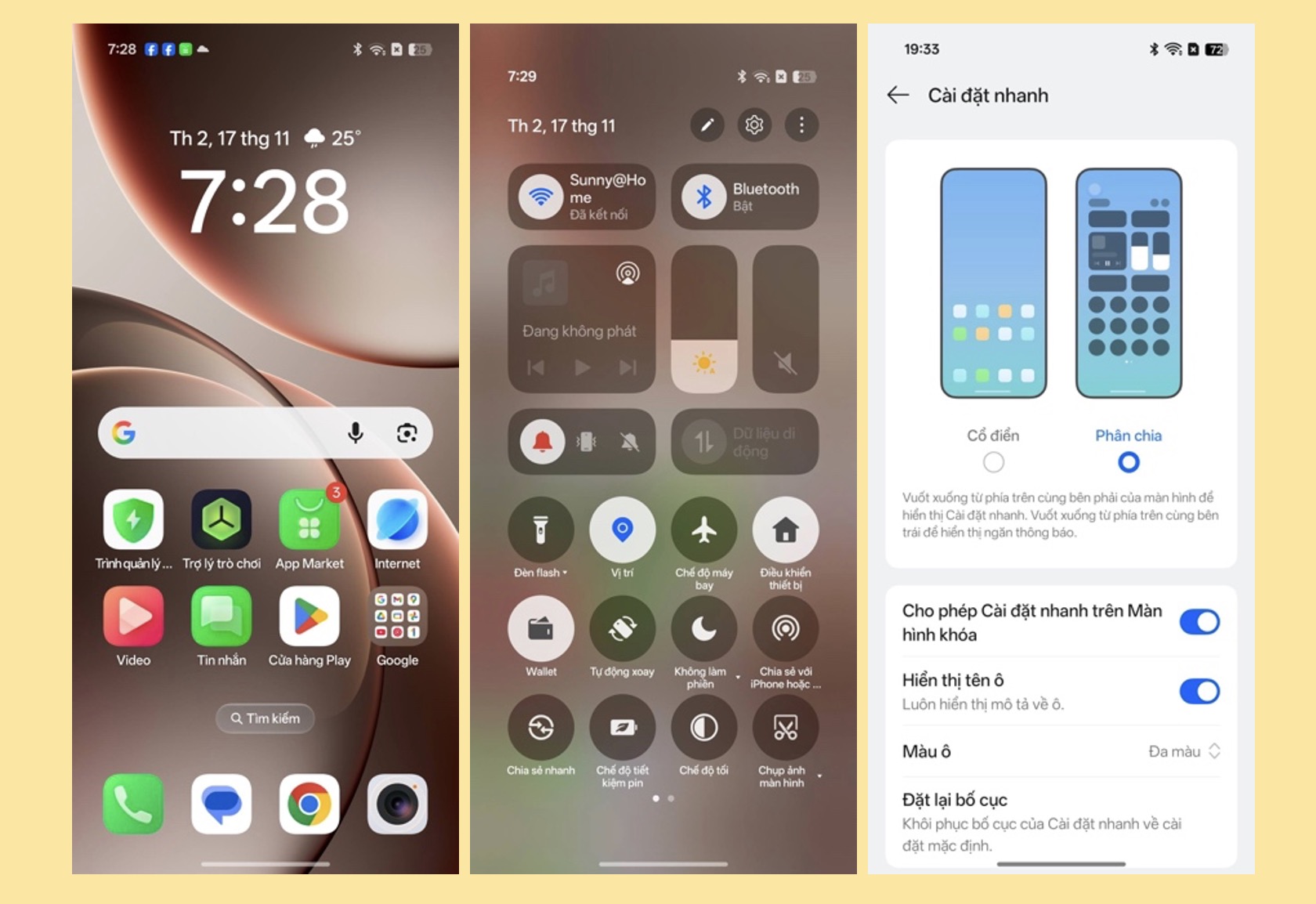 Điểm đáng ghi nhận khác là sự đồng bộ xuyên suốt trong giao diện. Từ thanh thông báo, cửa sổ nhanh (Quick Settings) đến giao diện cài đặt, mọi thành phần đều được chăm chút nhằm phù hợp với màn hình cong 6,82 inch của Find X9. Các góc bo, khoảng cách giữa các mục, độ nhạy vùng cạnh đều được tối ưu để giảm chạm nhầm. Theo số liệu nội bộ của OPPO, ColorOS 16 giúp tăng tốc độ tải giao diện lên 20% so với ColorOS 15, tạo cảm giác mượt mà trong mọi thao tác, kể cả khi mở nhiều ứng dụng cùng lúc.