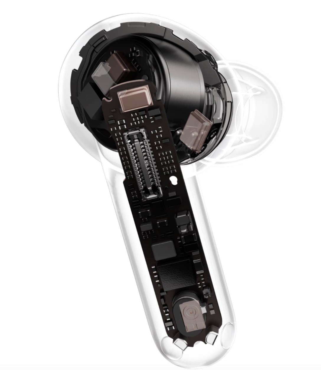 HUAWEI FreeBuds 7i: 'Tân binh' dưới 2 triệu đang định nghĩa lại luật chơi tai nghe TWS tại Việt Nam TechTimes Vietnam Cấu trúc linh kiện điện tử bên trong tai nghe.
