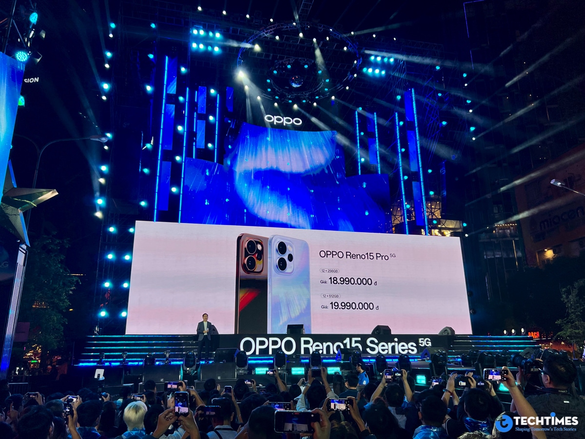 OPPO Reno15 Series ra mắt tại Việt Nam: Thiết kế Mưa Sao Băng, Chuyên Gia Chân Dung AI và pin “khủng” đến 7.000mAh TechTimes Vietnam OPPO Reno15 Series ra mắt tại Việt Nam: Thiết kế Mưa Sao Băng, Chuyên Gia Chân Dung AI và pin “khủng” đến 7.000mAh