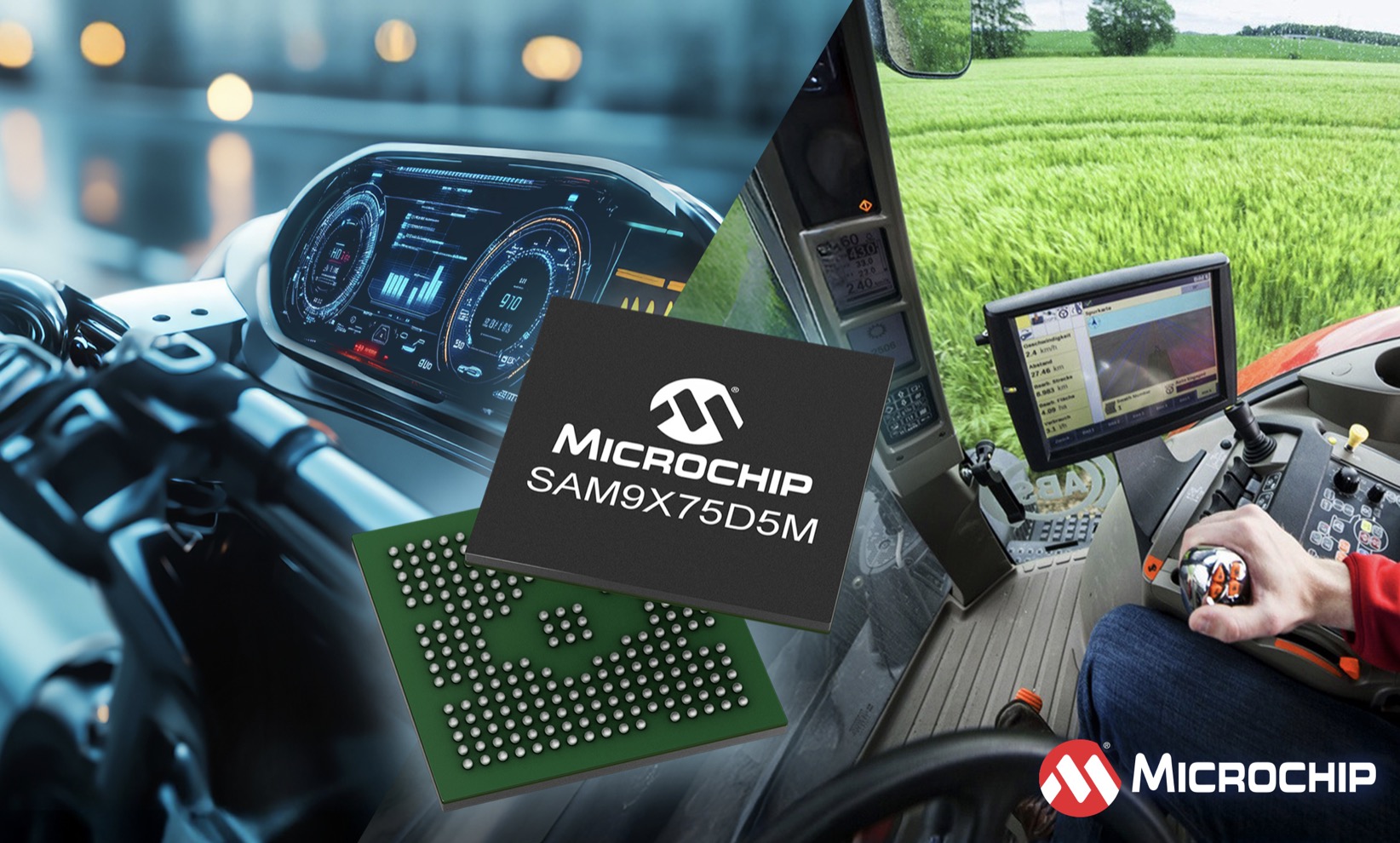 Microchip ra mắt SAM9X75D5M: Giải pháp SiP tích hợp cho HMI ô tô thế hệ mới