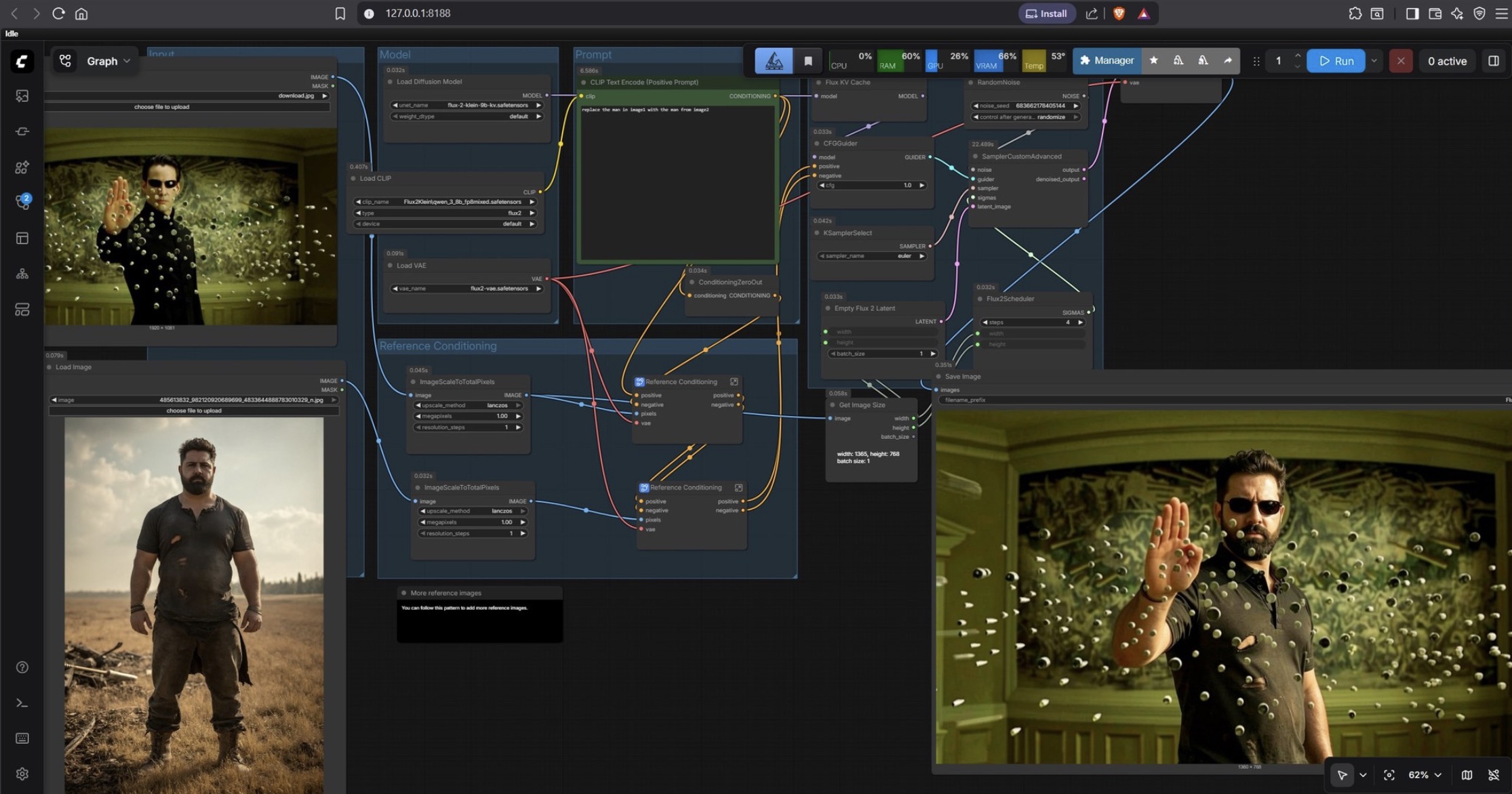 Trong lĩnh vực chỉnh sửa hình ảnh, FLUX.2 Klein 9B của Black Forest Labs cũng được tối ưu với phiên bản FP8, giúp tăng tốc độ xử lý ảnh lên đến gấp đôi trên GPU RTX.