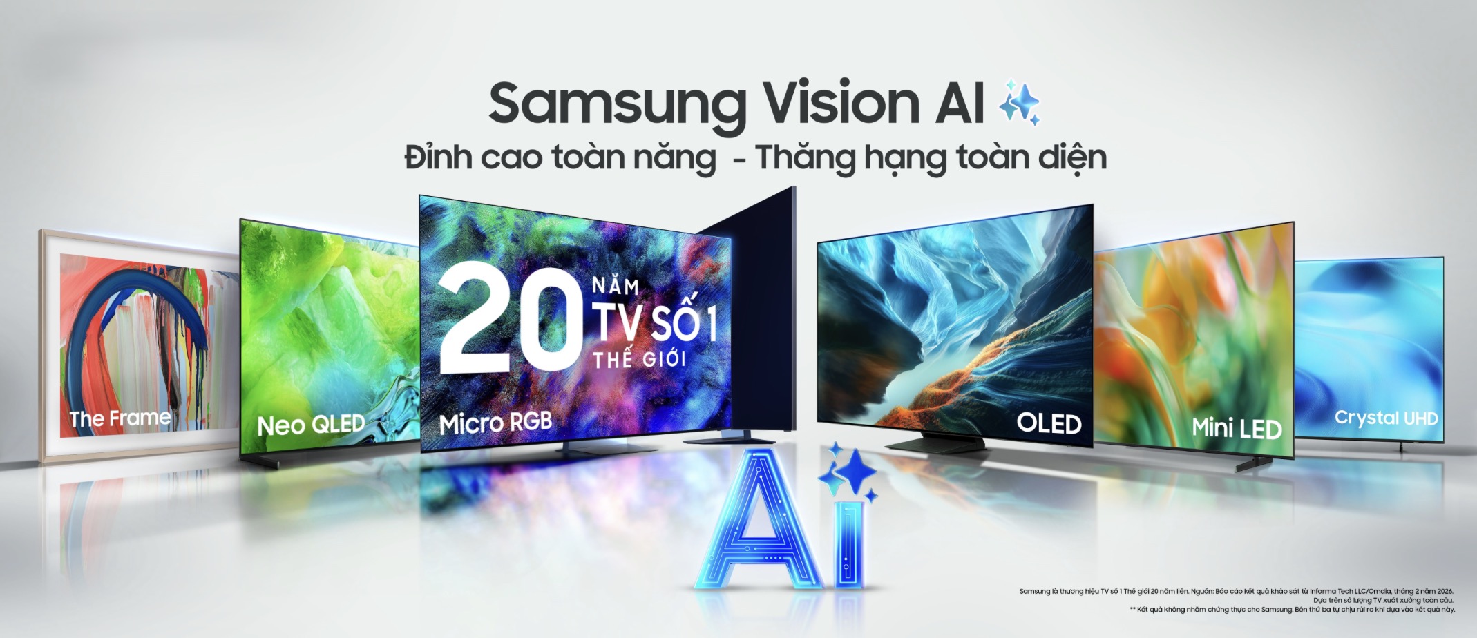 Samsung AI TV 2026 chính thức ra mắt tại Việt Nam, mở rộng hệ sinh thái với “trợ lý” Vision AI đa nhiệm