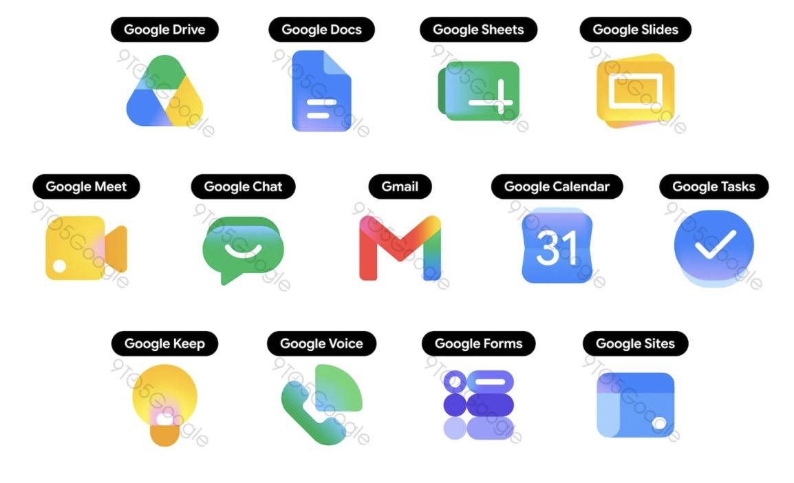 Google mở rộng bộ icon gradient mới, thay đổi diện mạo loạt ứng dụng trở nên mềm mại hơn
