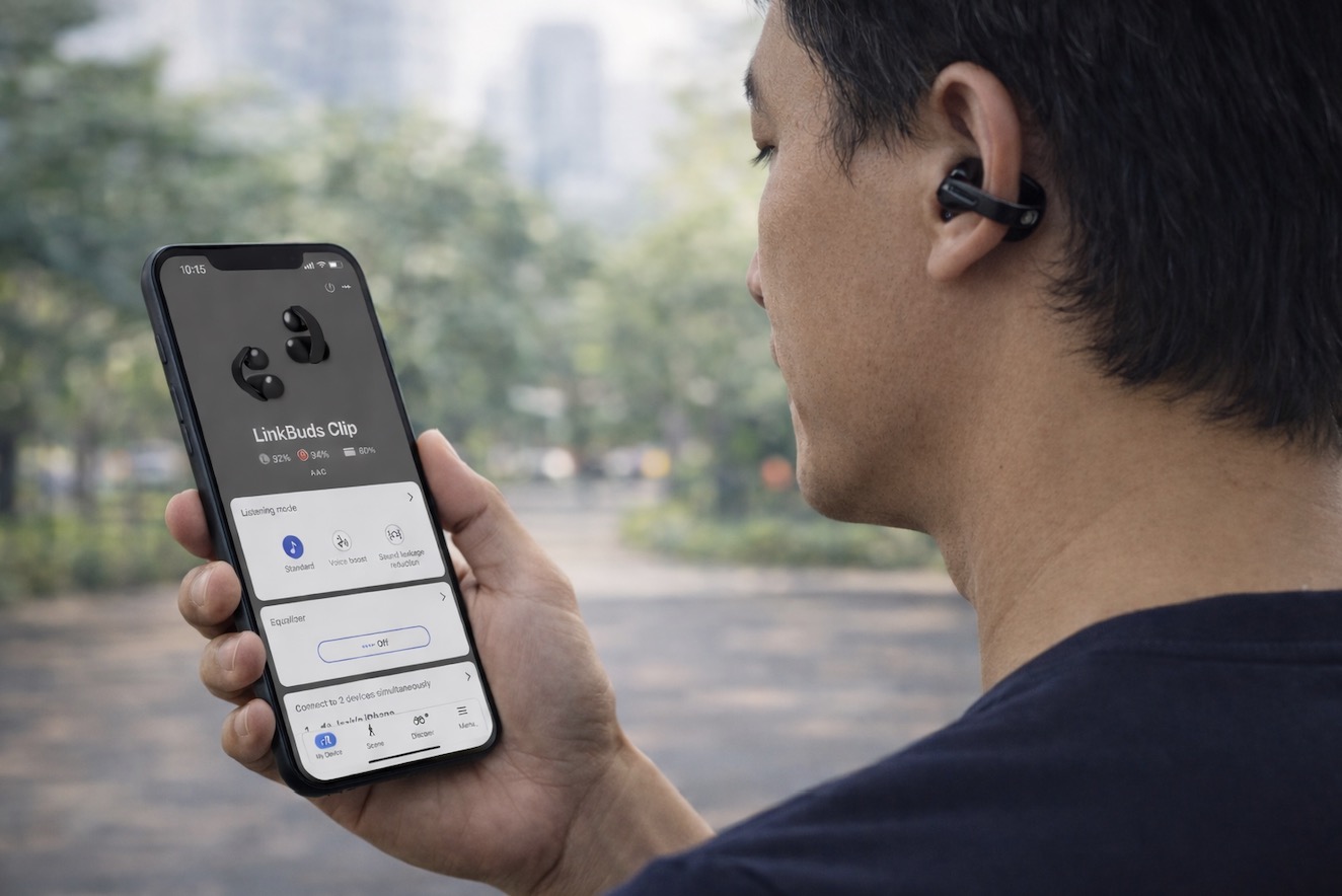 Khi đã quen, cảm giác đeo nhìn chung khá ổn định. Tai nghe bám chắc khi di chuyển nhẹ hoặc hoạt động thường ngày mà không cần điều chỉnh nhiều. Không có hiện tượng rơi lỏng như một số tai nghe open-ear khác.