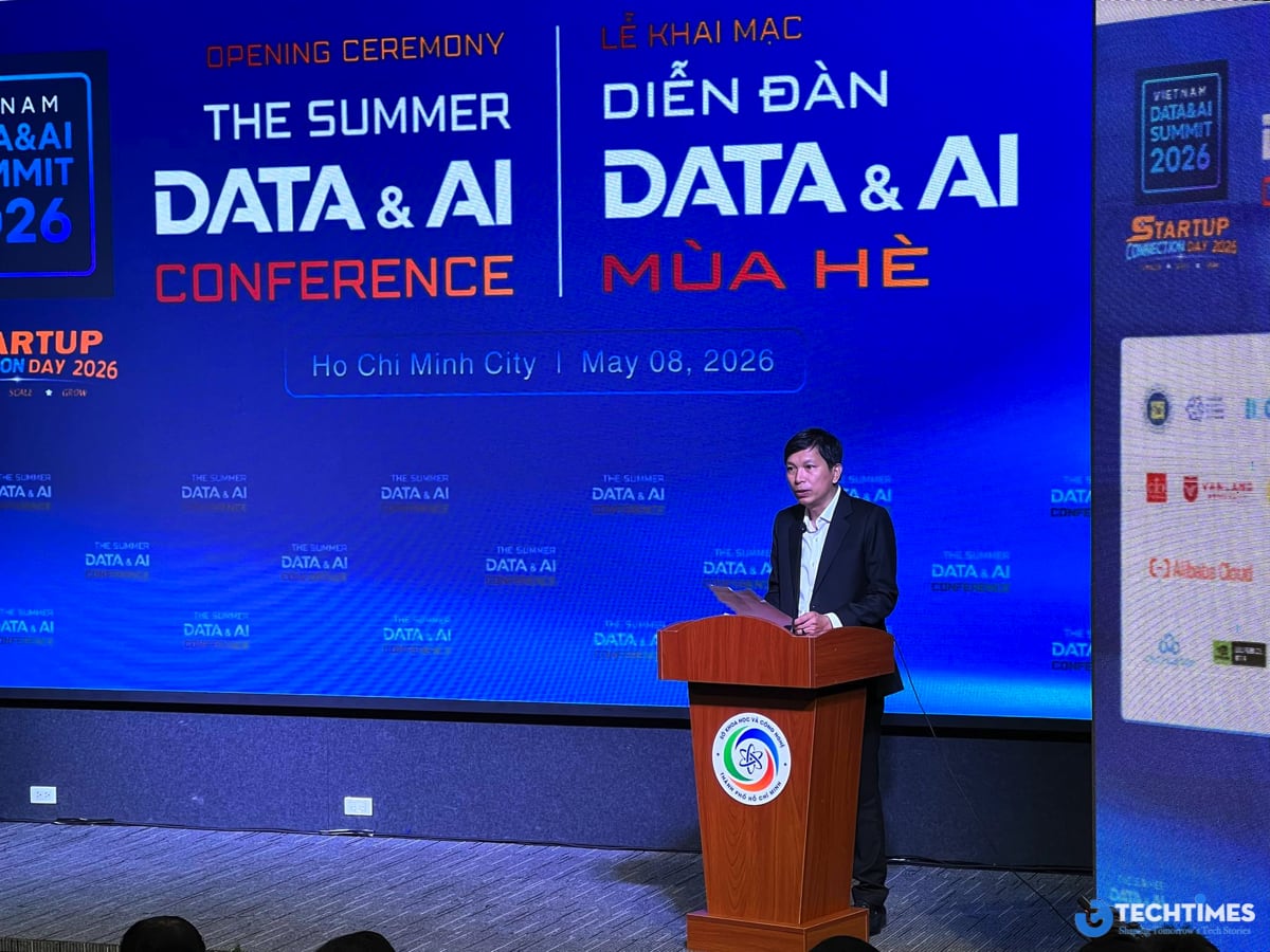Diễn đàn Data & AI Summer 2026 thúc đẩy chiến lược dữ liệu và trí tuệ nhân tạo AI tại TP.HCM TechTimes Vietnam ông Nguyễn Hữu Yên, Phó Giám đốc Sở Khoa học và Công nghệ TP.HCM
