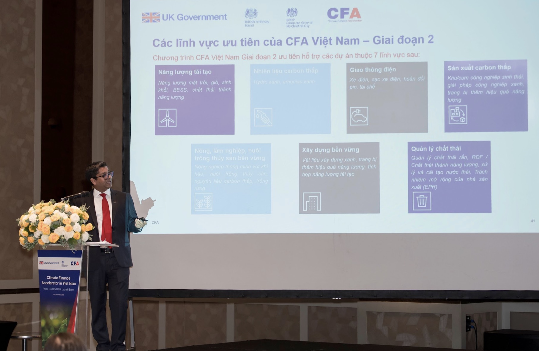 Anh công bố 13 doanh nghiệp Việt tham gia chương trình tài chính khí hậu 2026