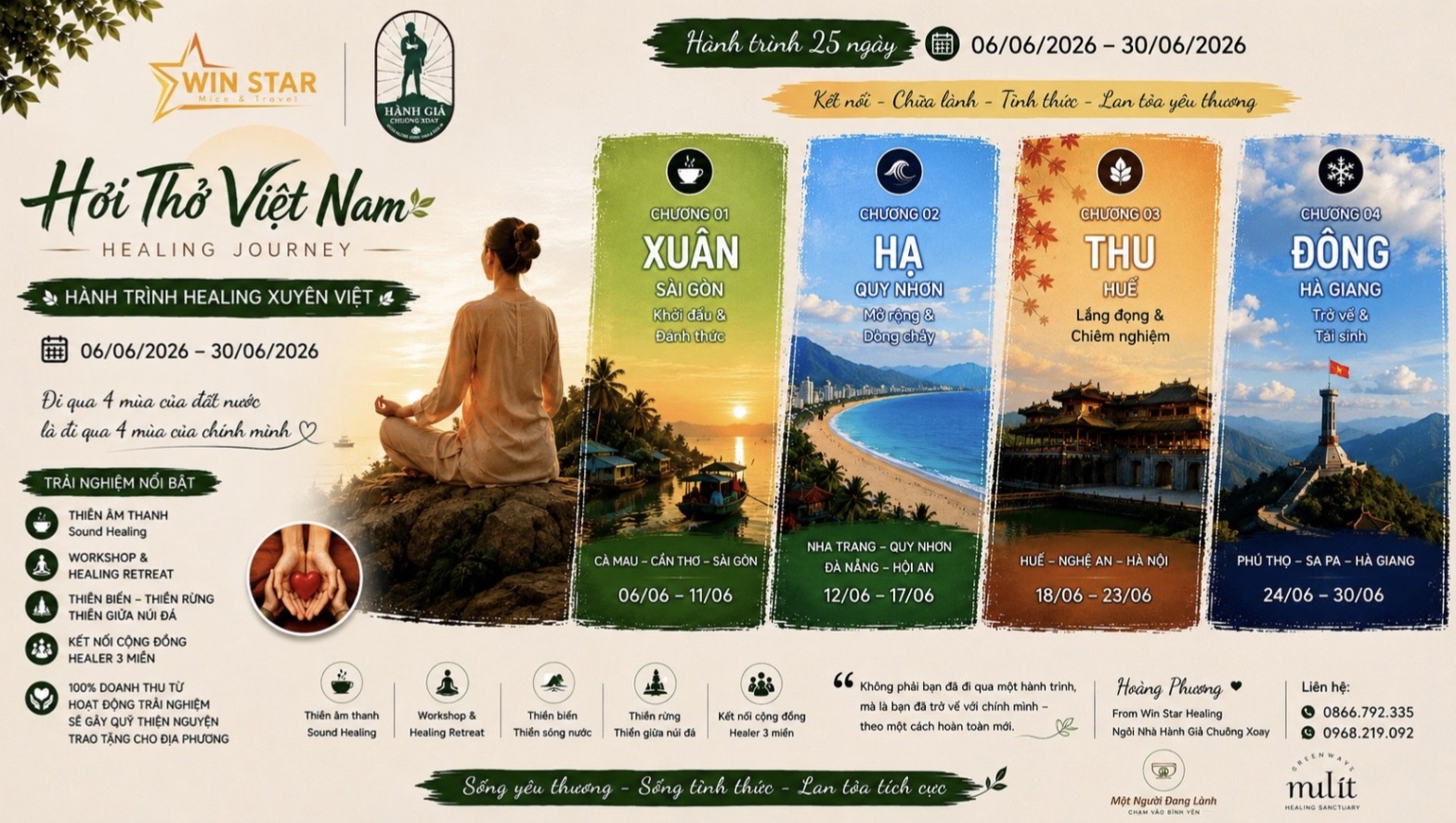 Hành trình Sound Healing xuyên Việt đầu tiên kết nối cộng đồng chữa lành và lan tỏa giá trị sống tích cực