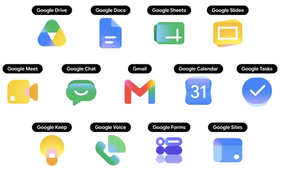 Google làm mới bộ biểu tượng các ứng dụng Workspace với phong cách chuyển màu hiện đại TechTimes Vietnam Google làm mới bộ biểu tượng các ứng dụng Workspace với phong cách chuyển màu hiện đại
